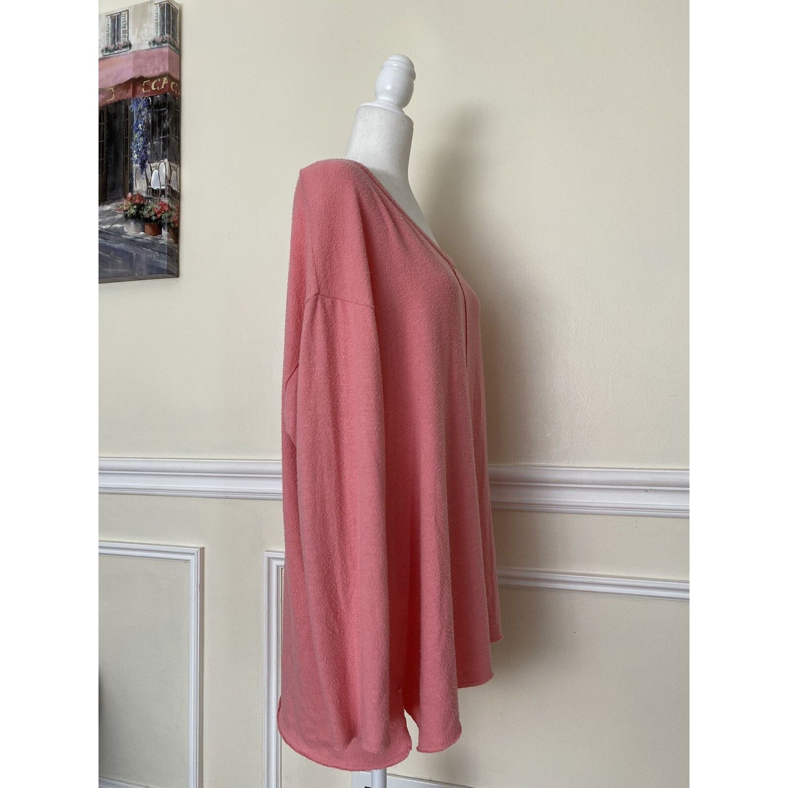 Pink Caslon pink made in Quatemala size 1X Women Sweater A003026 Size ONE SIZE - 2 Thumbnail