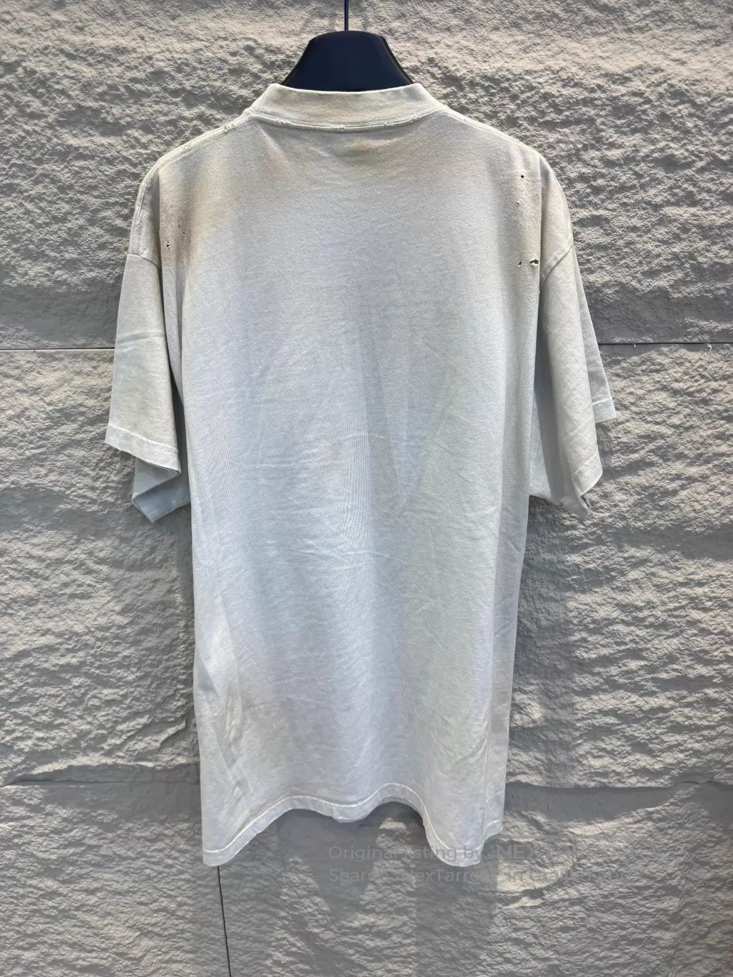 Balenciaga Distressed Graphic Short Sleeve T-Shirt. Size US S / EU 44-46 / 1 - 2 Thumbnail