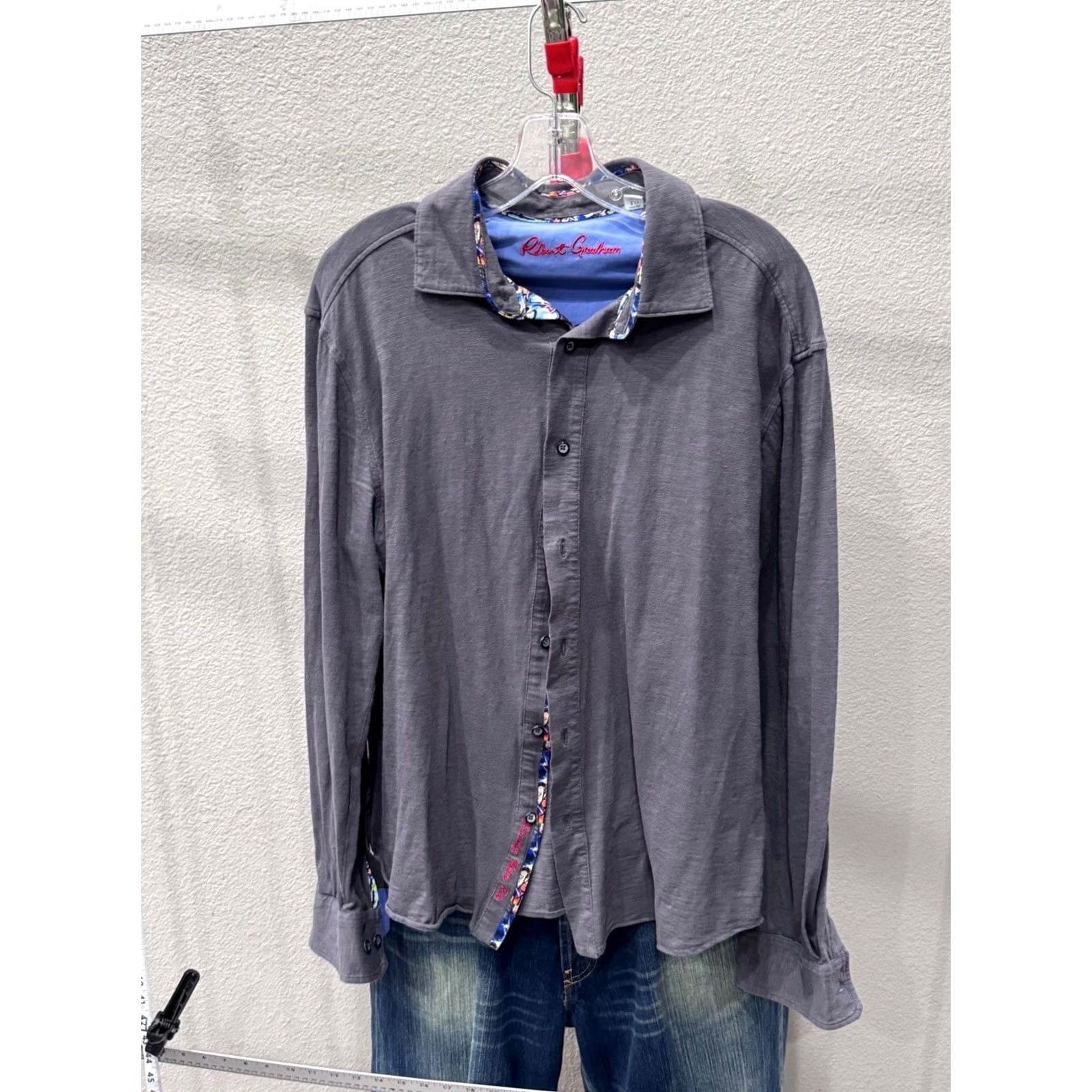 Robert Graham Robert Graham Knit SHIRT XL Long Sleeve Mens Multicolor Slim 17 x 34/35 Size US XL / EU 56 / 4 - 2 Thumbnail
