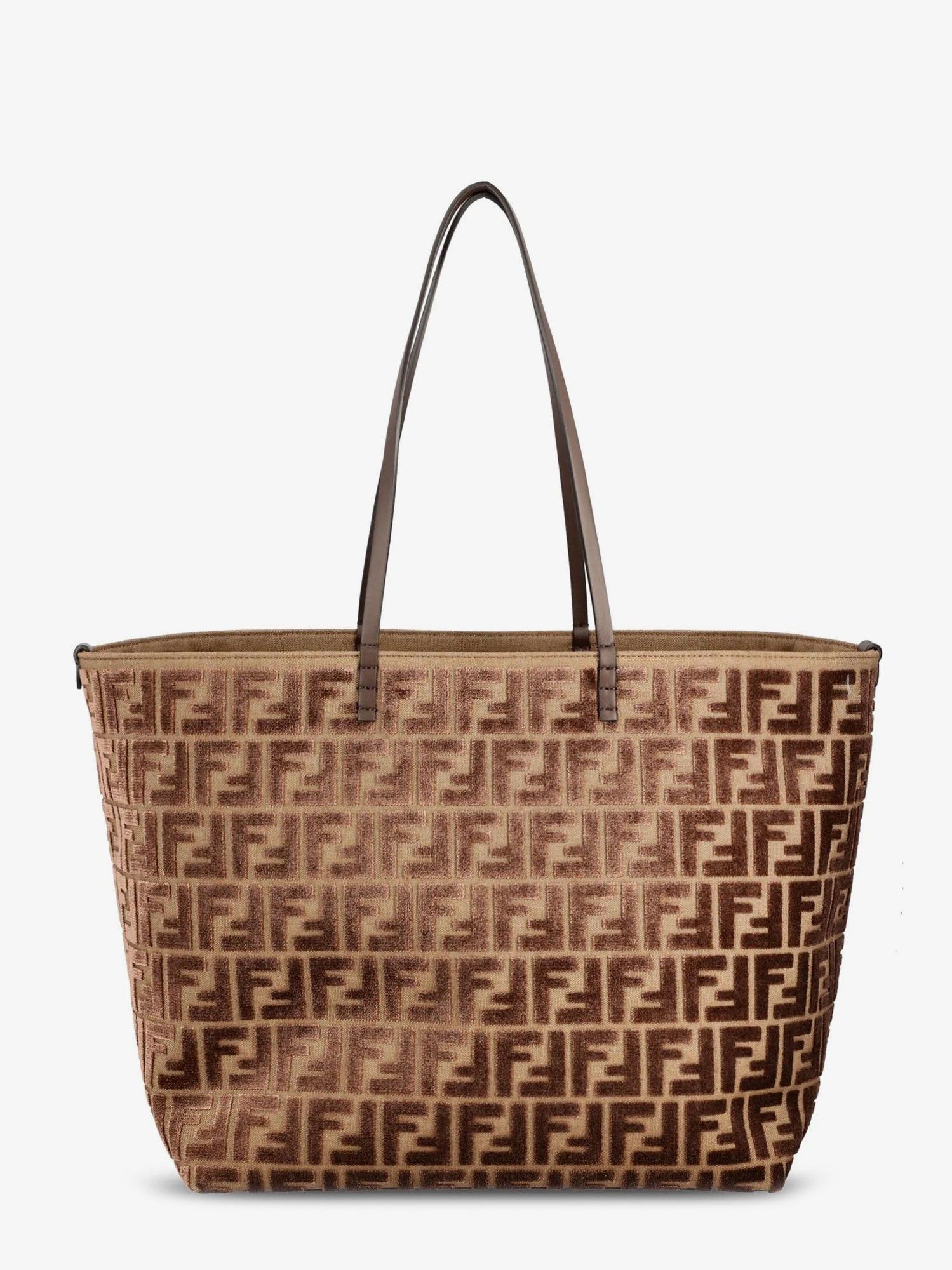 Fendi Roll Large Ff Jacquard Fabric Shopping Bag Size ONE SIZE - 1 Thumbnail
