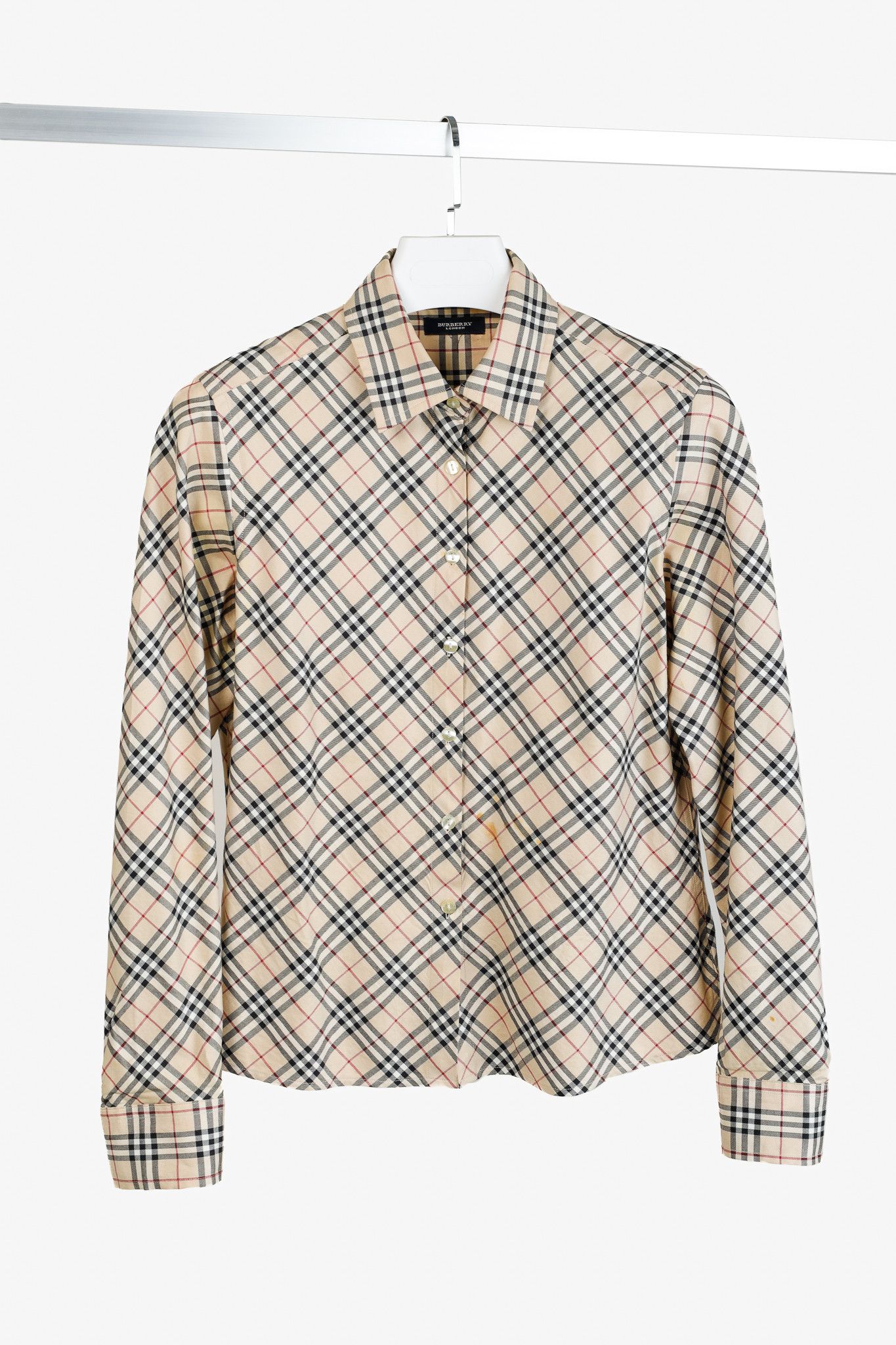 Burberry Burberry Nova Check Cotton Buttoned Shirt Size L / US 10 / IT 46 - 1 Thumbnail