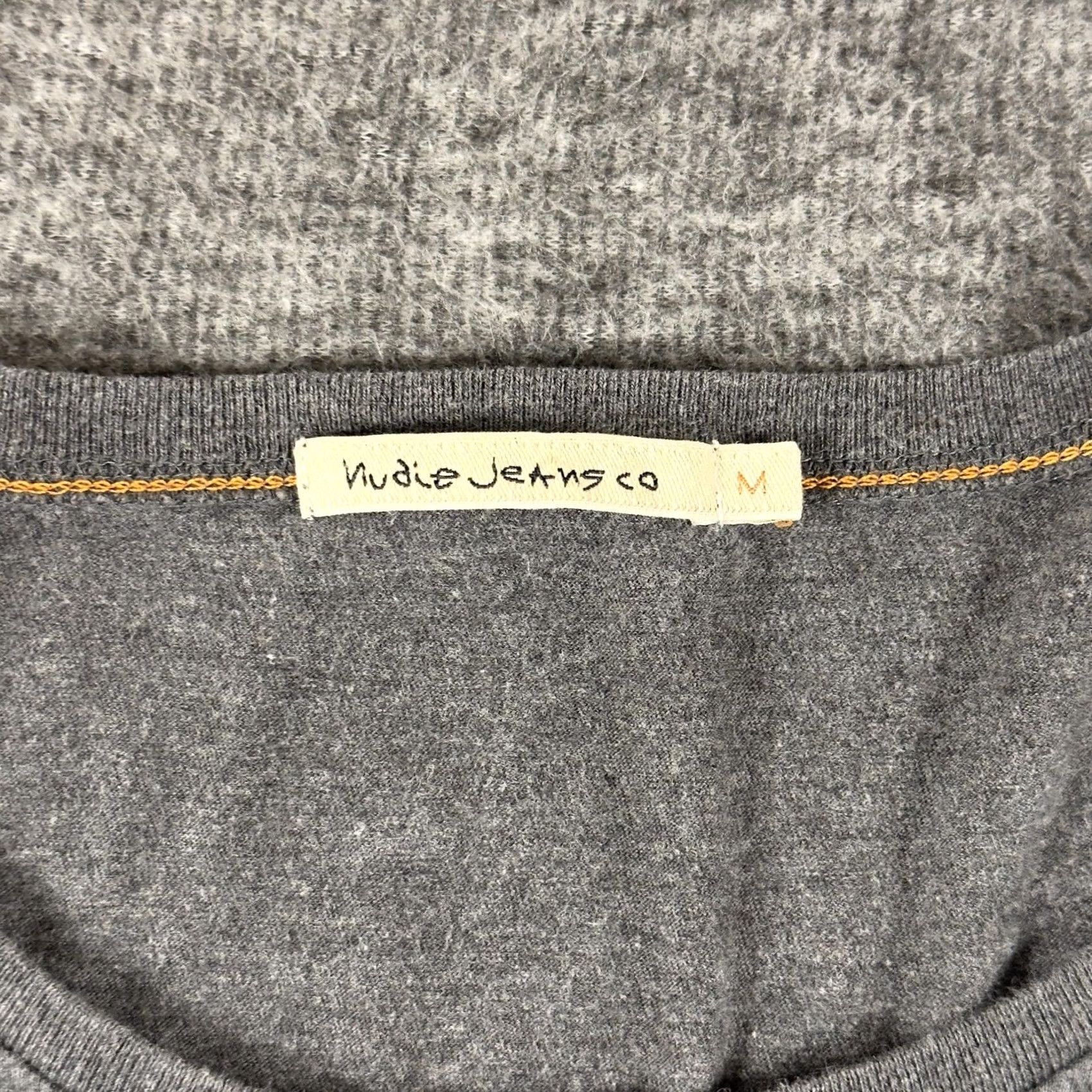 Nudie Jeans Nudie Jeans Co Shirt Mens Medium Gray Organic Cotton Pocket Tee T-Shirt Size US M / EU 48-50 / 2 - 2 Thumbnail