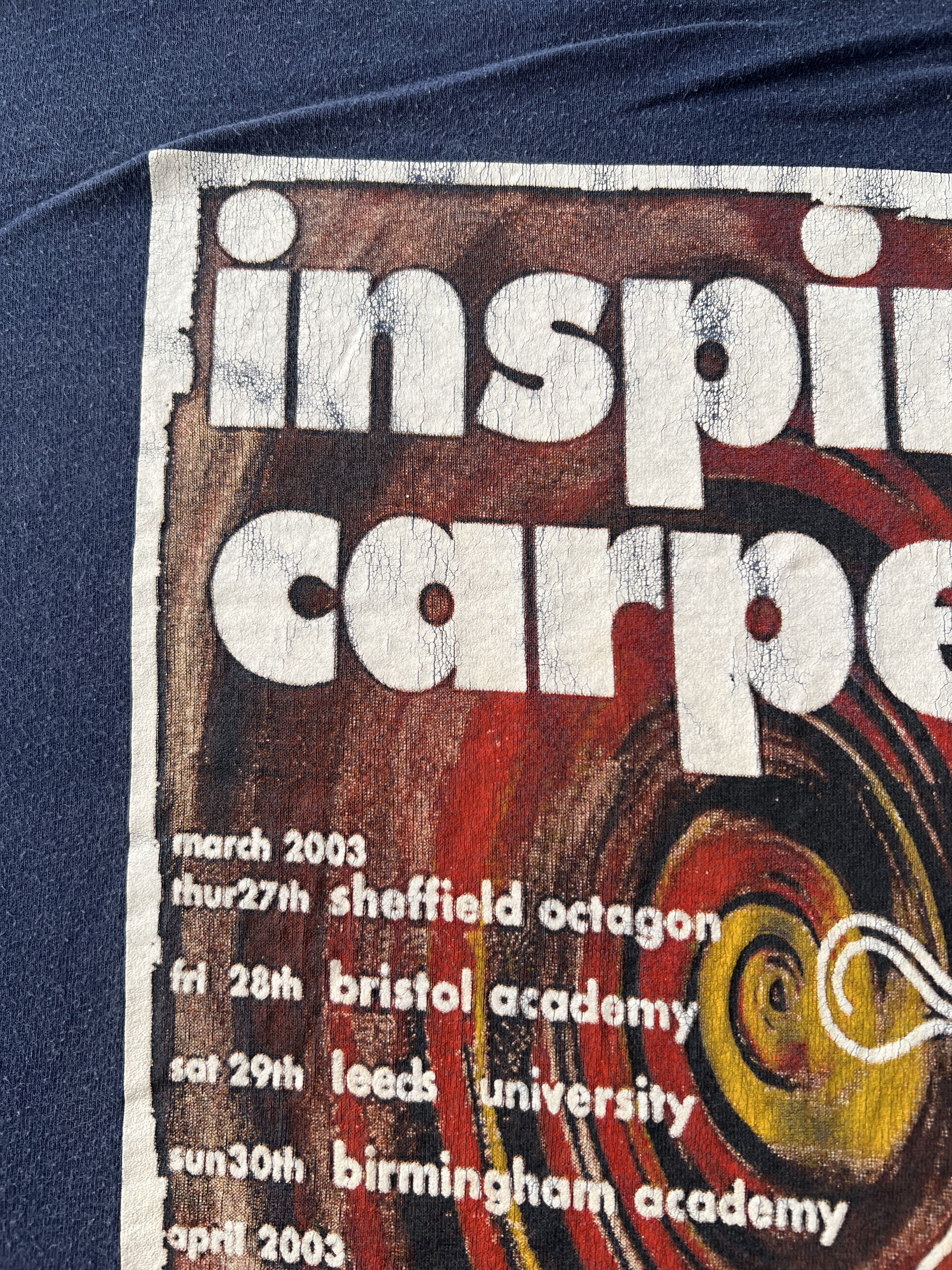 Band Tees Vintage 2003 Inspiral Carpets Moo! Cow Navy Long Sleeve Size US XL / EU 56 / 4 - 18 Thumbnail