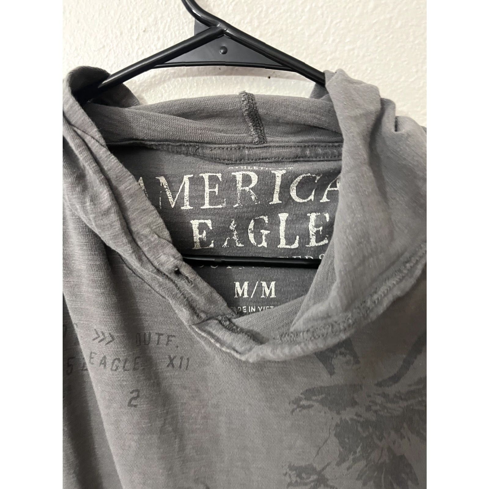 American Eagle Outfitters American Eagle Outfitters Hoodie Adult M Gray Logo Long Sleeve Pullover Cotton Blend Casual Mens Size US M / EU 48-50 / 2 - 3 Thumbnail