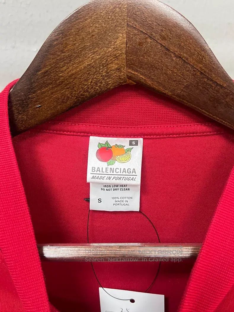 Balenciaga Balenciaga Red Slogan Short Sleeve Size US XL / EU 56 / 4 - 3 Thumbnail