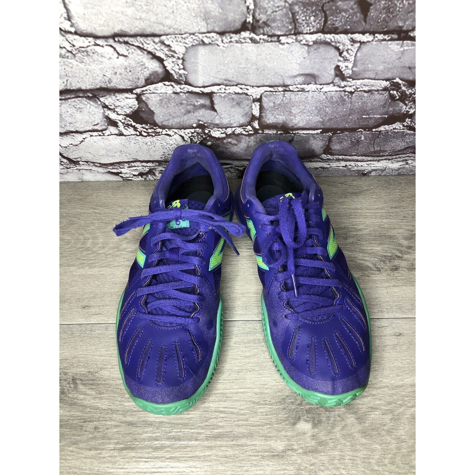 New Balance New Balance WC60PT1 60 Purple Green Lace Up Running Shoes Wo Size US 10 / IT 40 - 23 Thumbnail