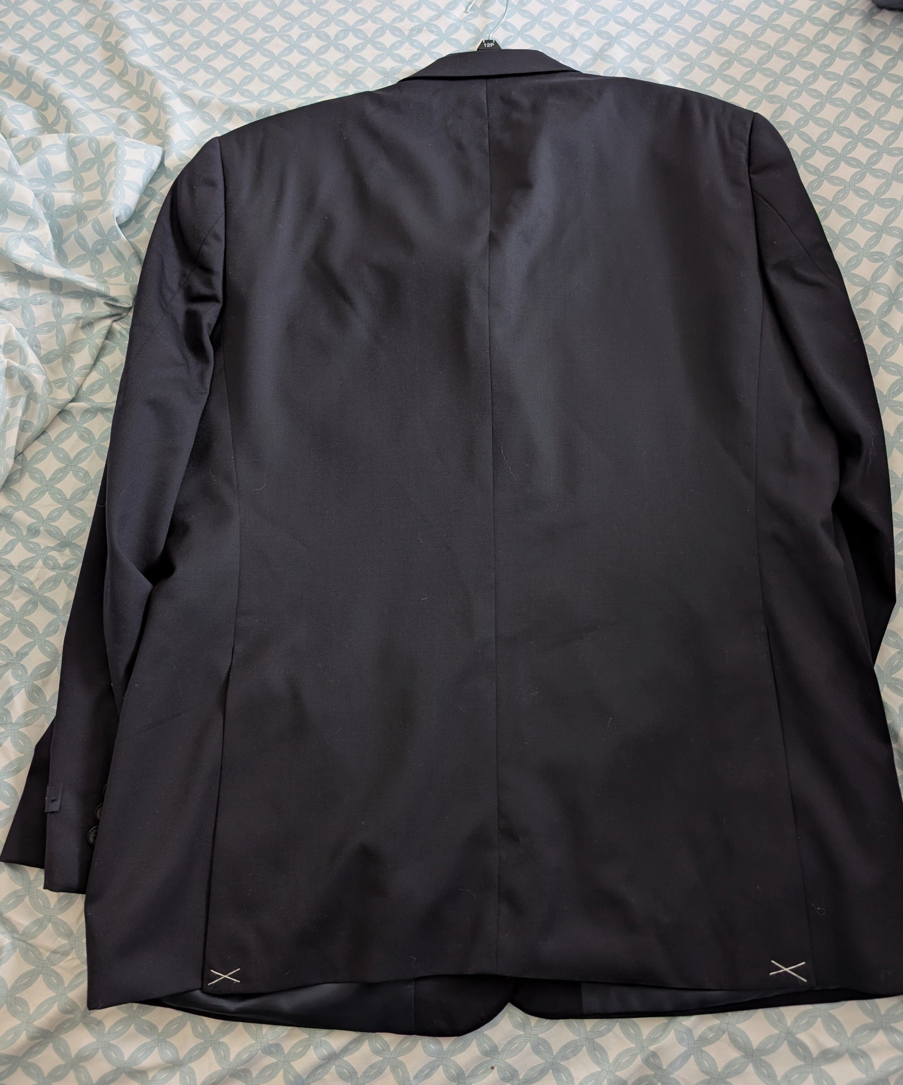 Tommy Hilfiger New Tommy Hillfiger Dark Navy 100% Wool Suit L46 W40.5 Size 46L - 2 Thumbnail