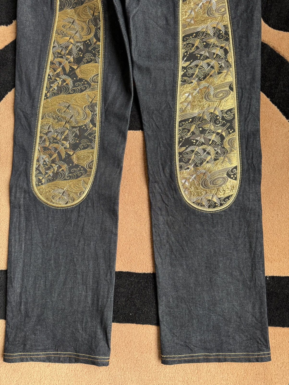 Evisu evisu embroidery daicock style denim jeans size：34x34 Size US 34 / EU 50 - 6 Thumbnail