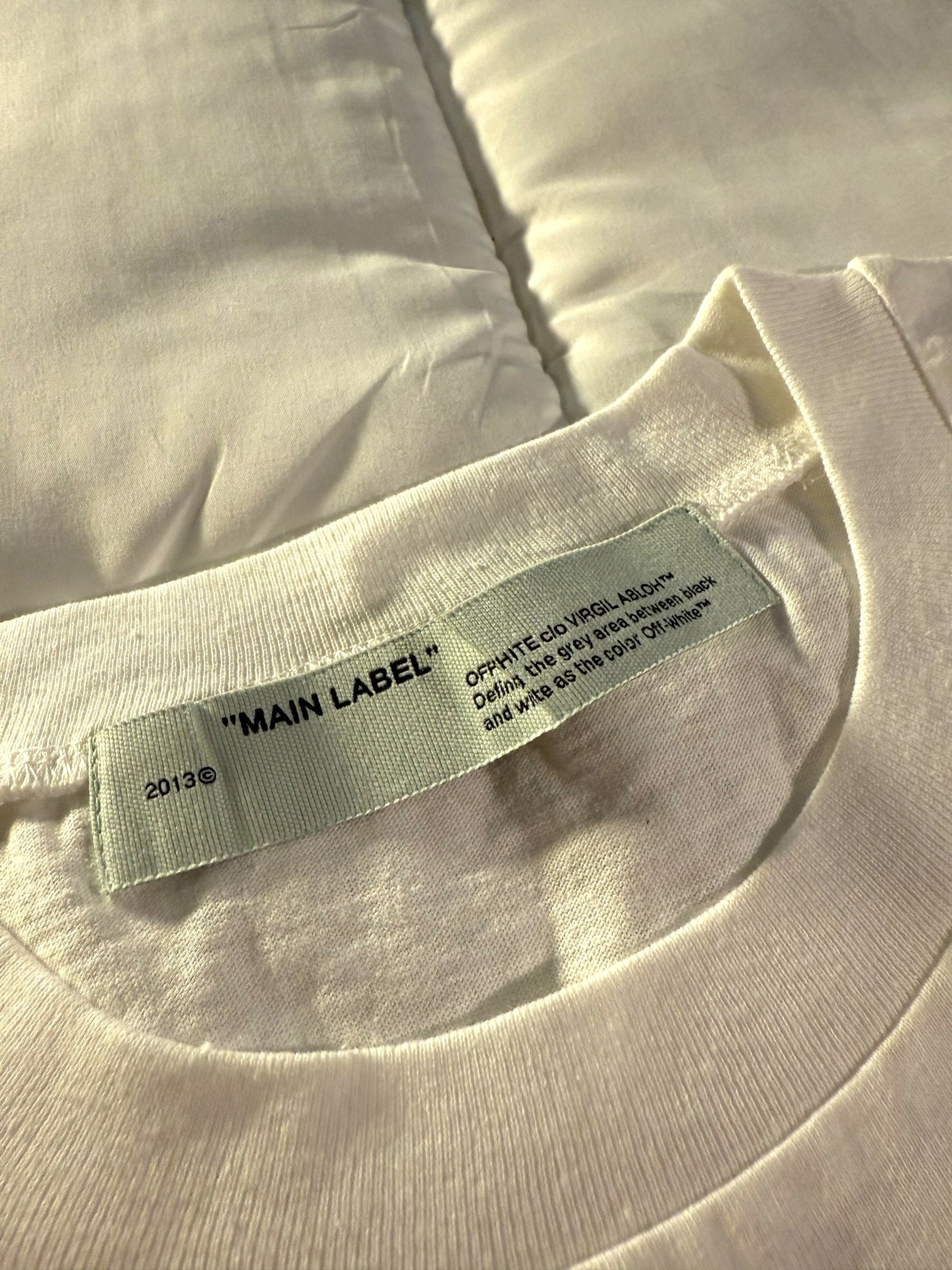 Off-White Off-White White Graphic T-Shirt for Men Size US L / EU 52-54 / 3 - 3 Thumbnail