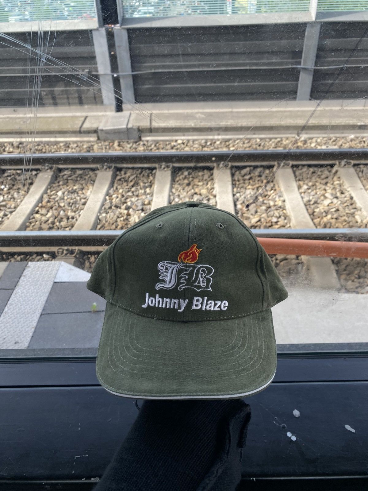 Designer × Vintage Vintage Johnny Blaze Y2K Skate Embroidered Logo Cap Size ONE SIZE - 1 Thumbnail