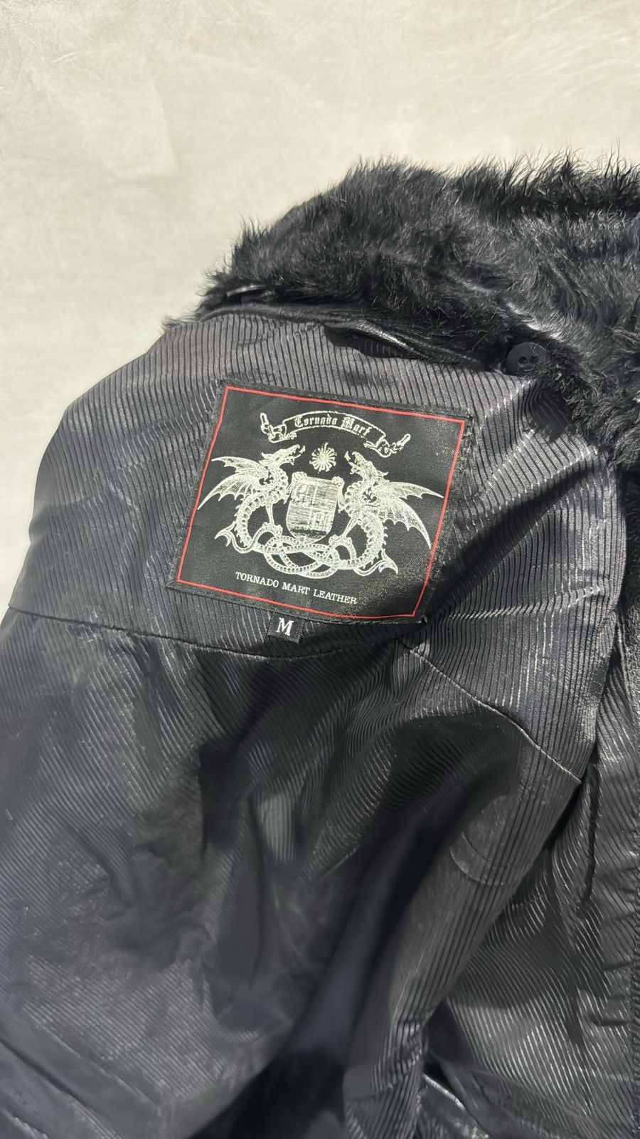 Tornado Mart Rare Tornado Mart Japan Fur Buckled Leather Jacket Size US M / EU 48-50 / 2 - 12 Thumbnail