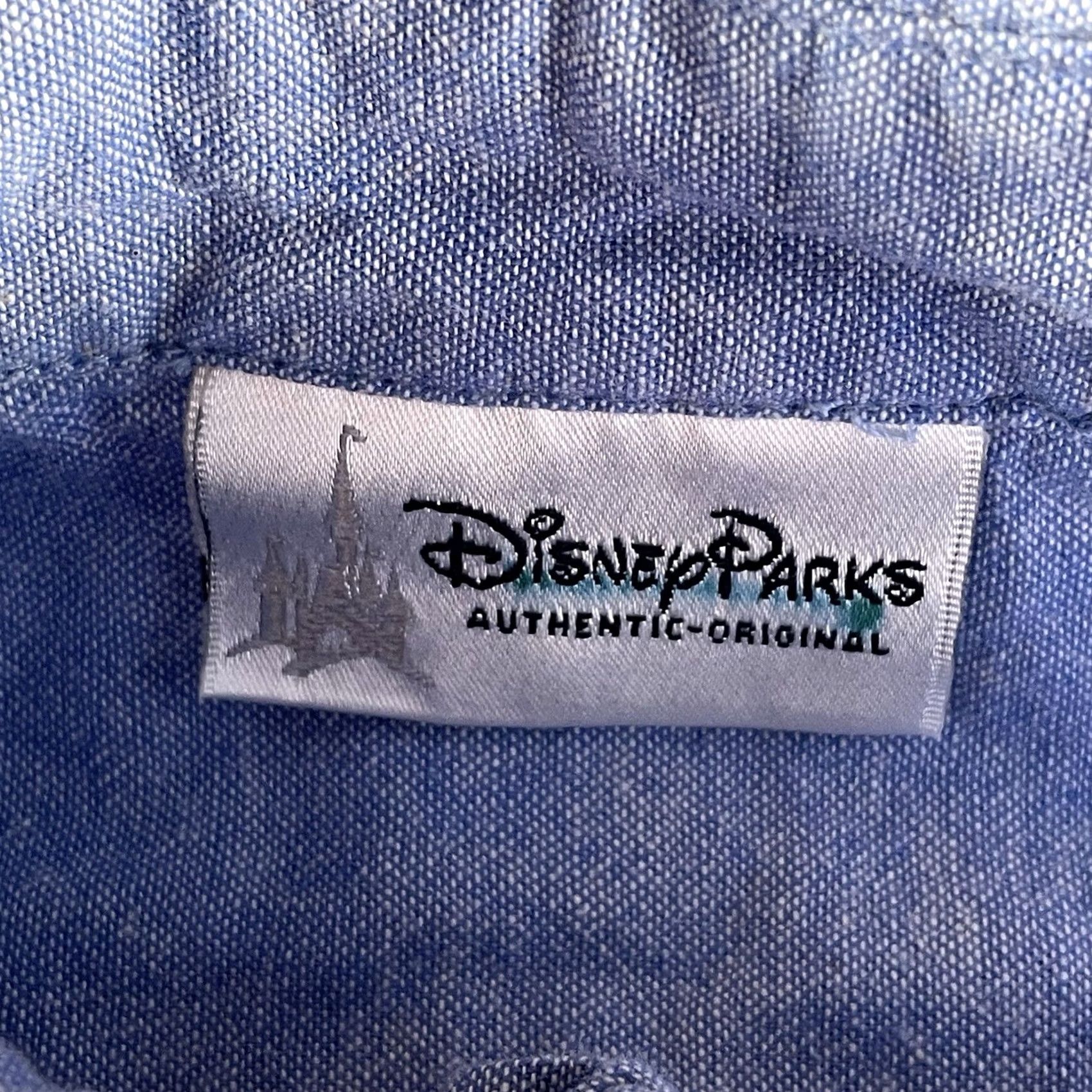 Disney Disney Cars Land Shirt Men’s XL Button-Down Short Sleeve Embroidered Patch Blue Cafe Disneyland Butte Clark? Size US XL / EU 56 / 4 - 4 Thumbnail