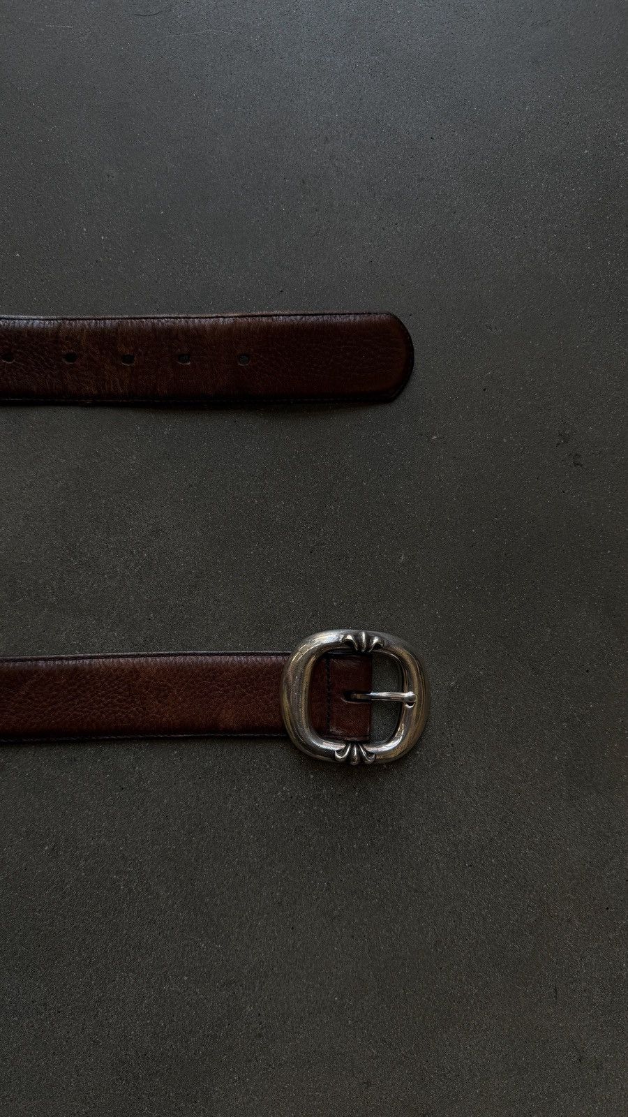 Chrome Hearts RARE! Chrome Hearts Brown Leather Gunslinger Belt Size 32 - 3 Thumbnail
