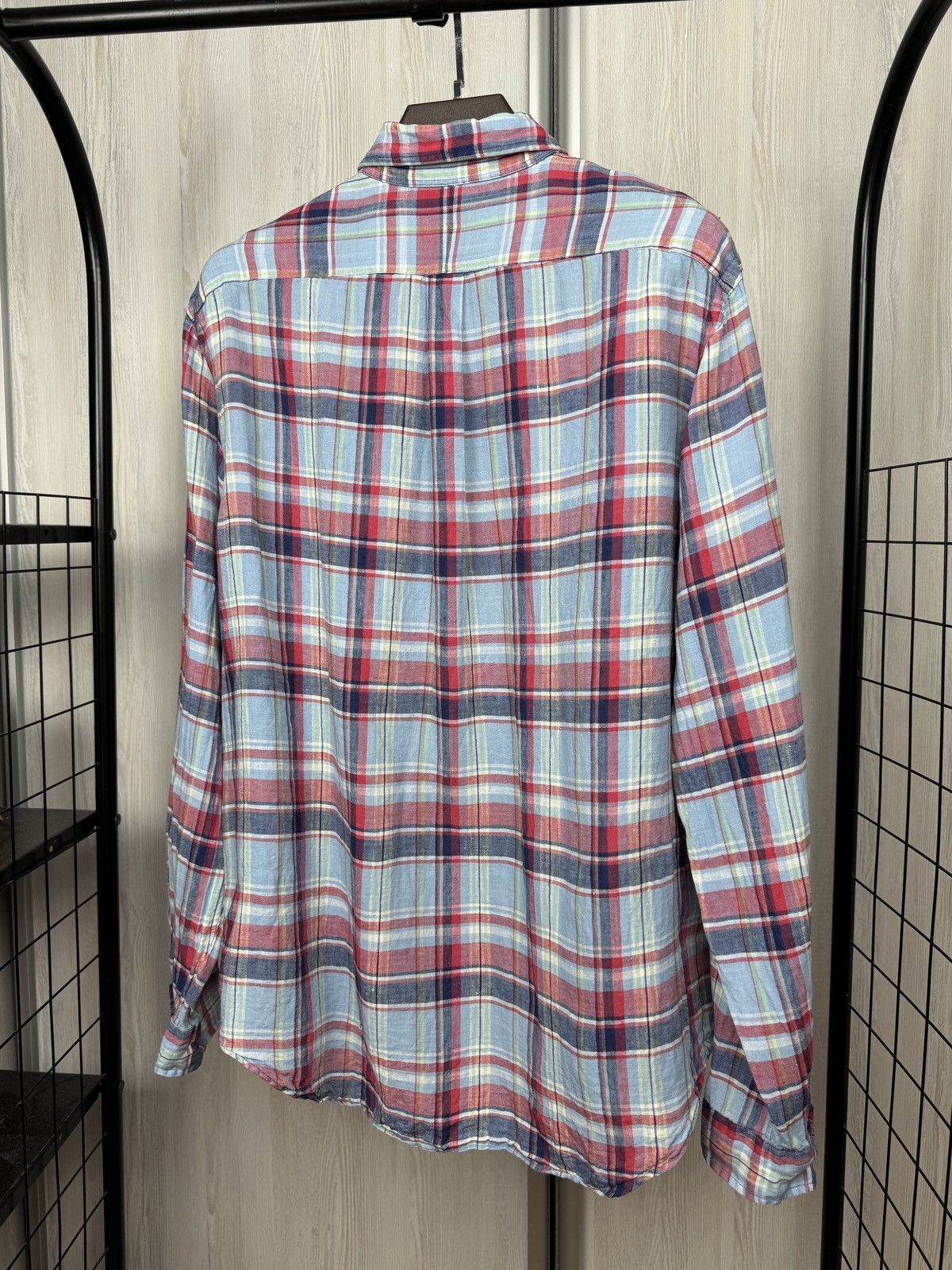 Polo Ralph Lauren Polo Ralph Lauren pure linen checkered multicolour shirt Size US XL / EU 56 / 4 - 7 Thumbnail