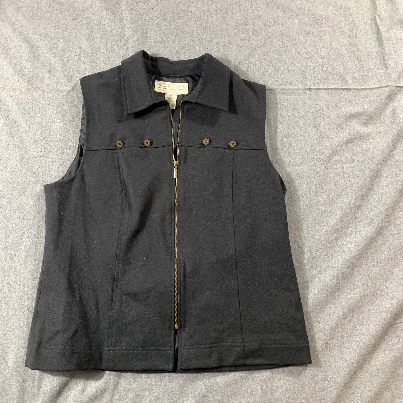 Other Norton Menauohton Shirt Women Size 10 Black Size L / US 10 / IT 46 - 1 Thumbnail