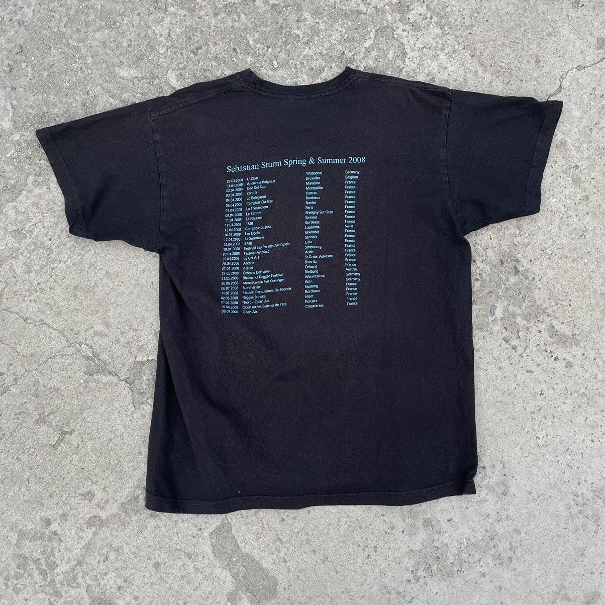 Vintage Vintage T-shirts Sebastian Sturm Tour Logo Y2K 90s Band Tee Size US L / EU 52-54 / 3 - 2 Thumbnail
