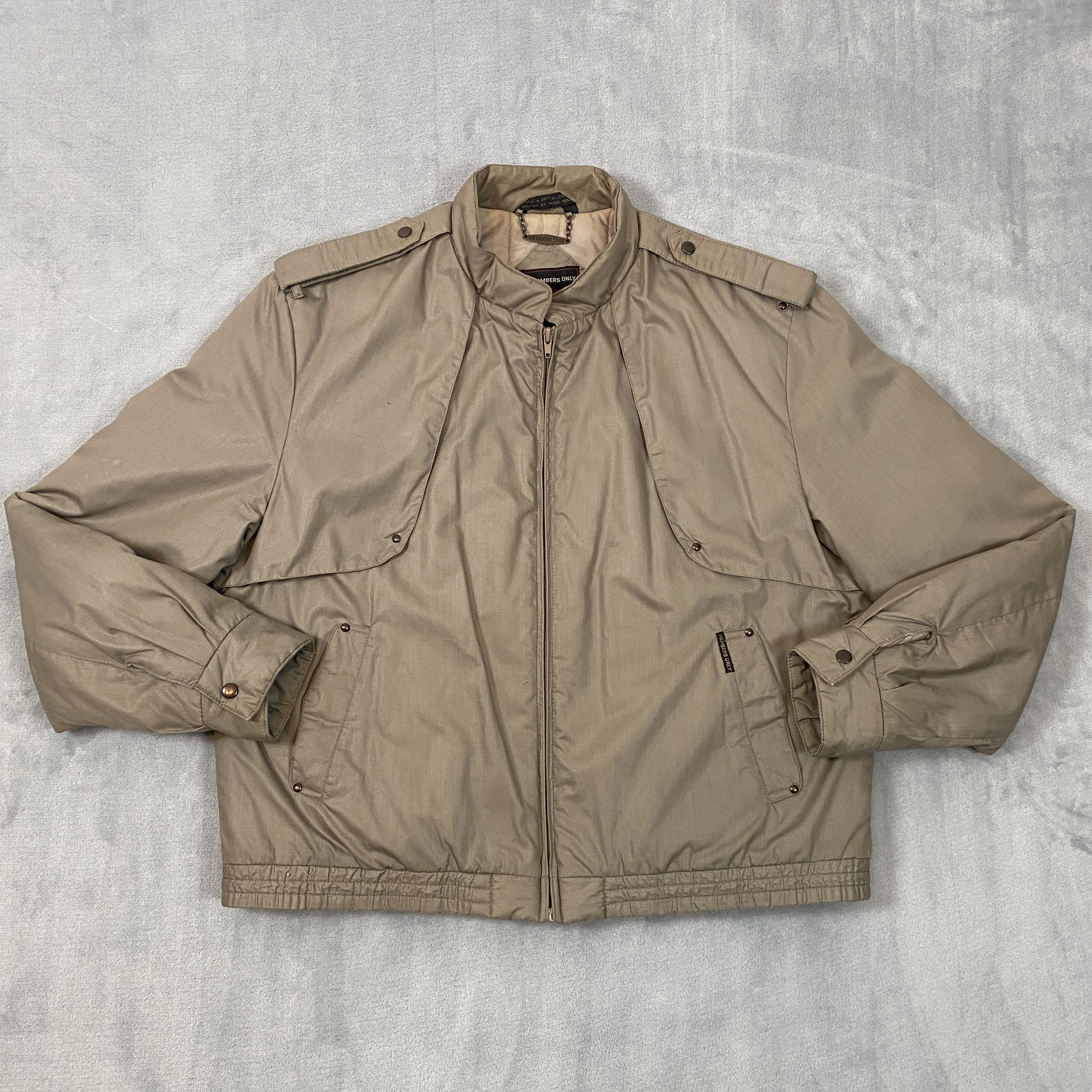 Members Only × Vintage Insulated Bomber Jacket Men XL Lined Full Zip Pockets Size US XL / EU 56 / 4 - 2 Thumbnail