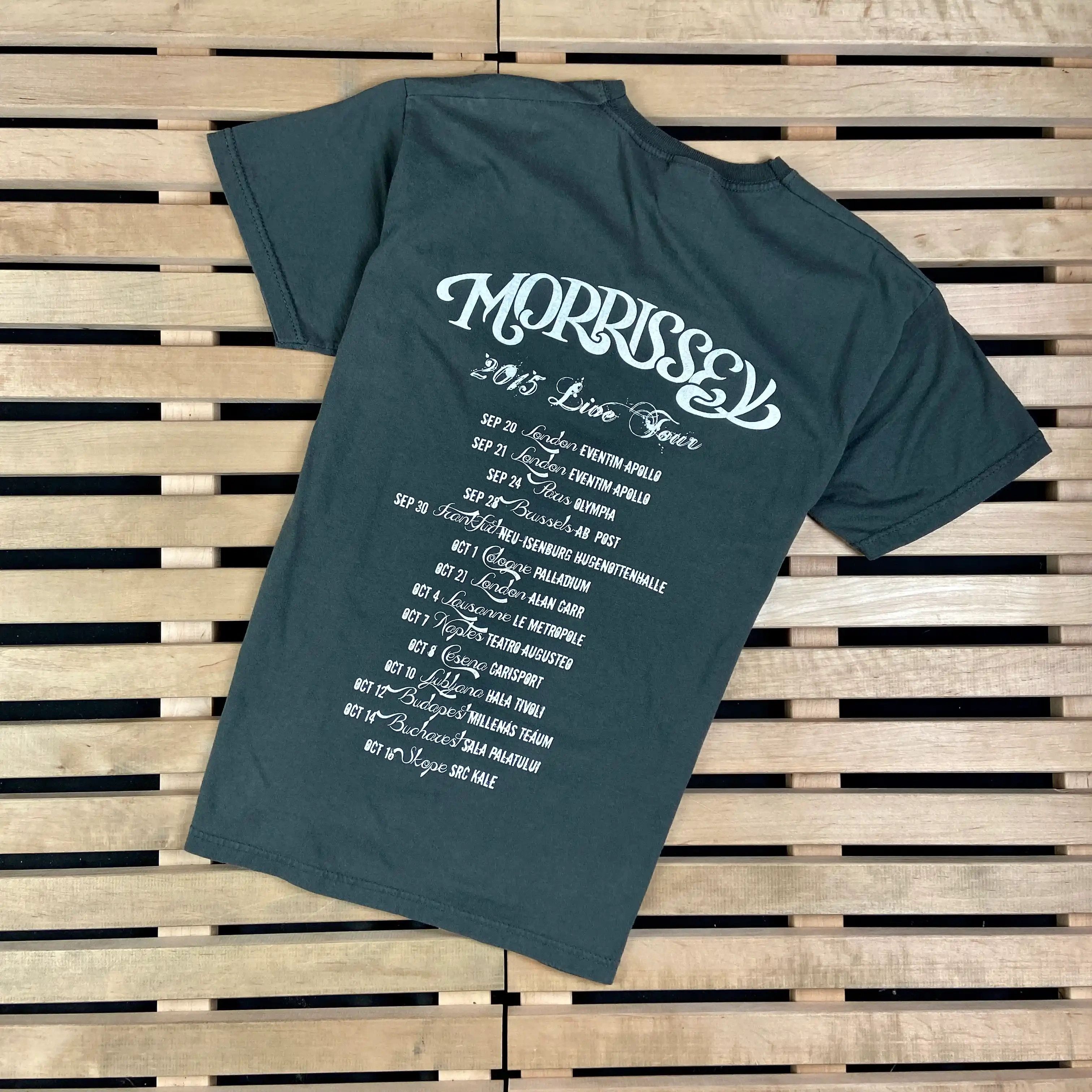 Band Tees × Vintage Mens Vintage T Shirt Morrissey 2015 Live Tour Size M Size US M / EU 48-50 / 2 - 5 Thumbnail