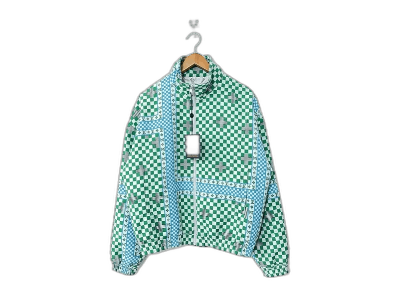 Louis Vuitton Louis Vuitton Green Checkered Jacket Size US L / EU 52-54 / 3 - 1 Thumbnail