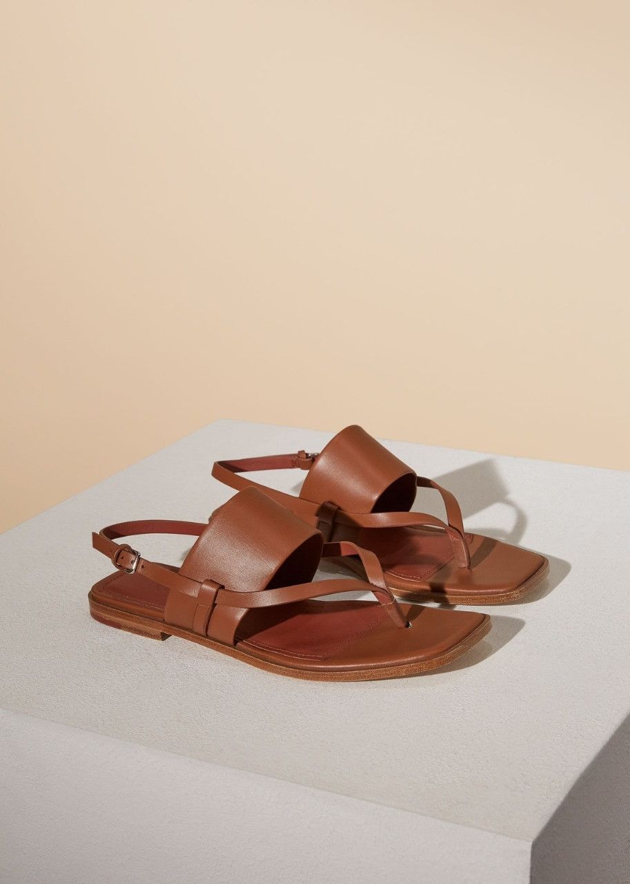 image of Loro Piana O1Srvl11E0424 Sandals In Dark Red, Women's (Size 5)