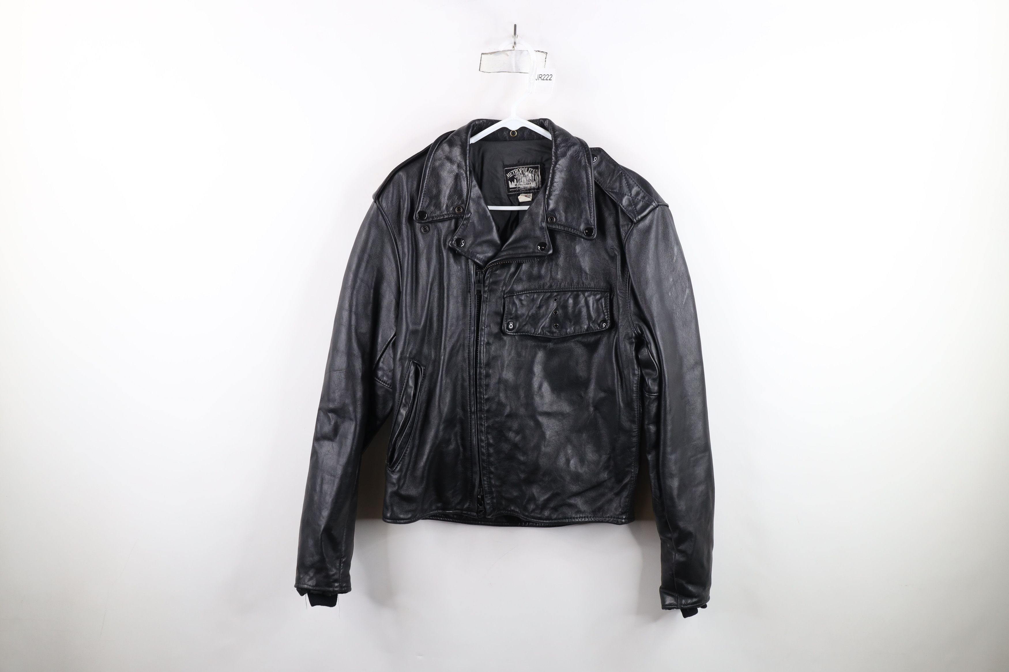 Vintage Vintage 70s 80s Detroit Police Leather Motorcycle Jacket USA Size US XL / EU 56 / 4 - 1 Thumbnail