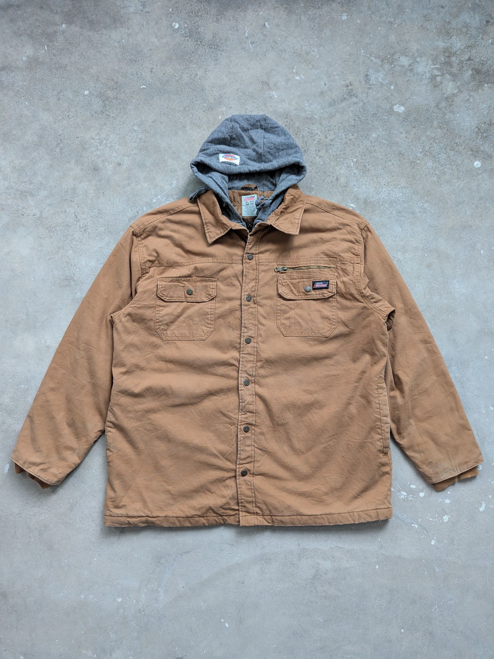 Dickies × Pro-Keds × Vintage Vintage 1990s Dickies Detroit Jacket Hooded Collab Pro Keds Size US XL / EU 56 / 4 - 1 Thumbnail