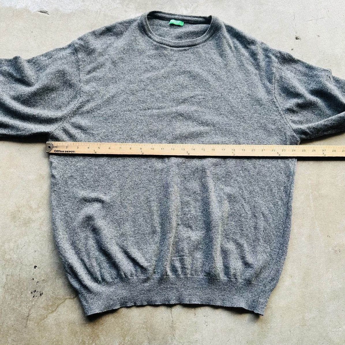 United Colors Of Benetton United Colors On Benetton Wool Sweater Men Size 2XL Gray Size US XXL / EU 58 / 5 - 3 Thumbnail