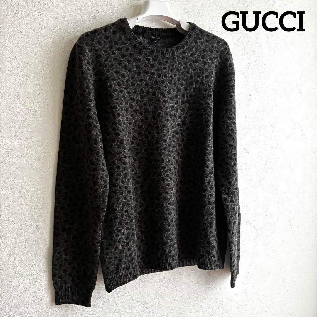 Gucci Gucci Leopard Knit Sweater Cashmere Blend Size US M / EU 48-50 / 2 - 1 Thumbnail