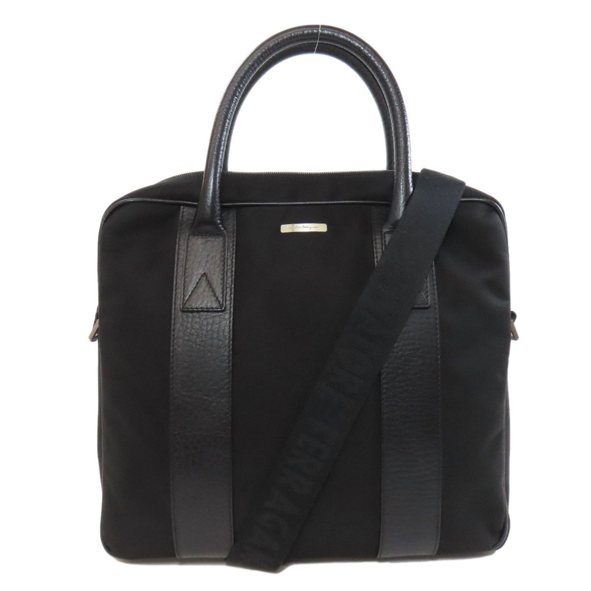 Salvatore Ferragamo Tote Bag Nylon Material Women's in Black