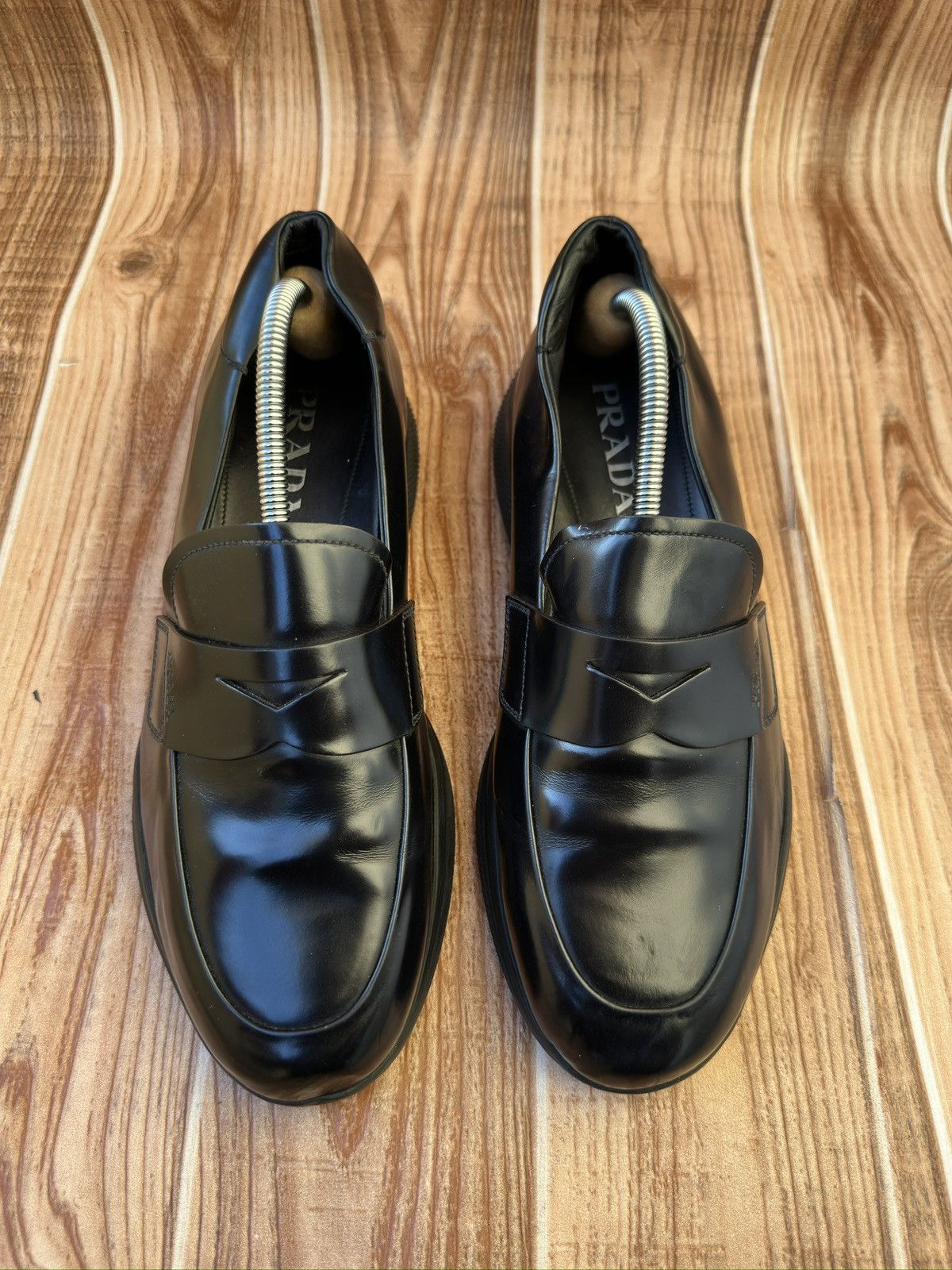 Prada Prada Americas Cup Spazzolato Leather Penny Loafer Size US 7 / EU 40 - 3 Thumbnail