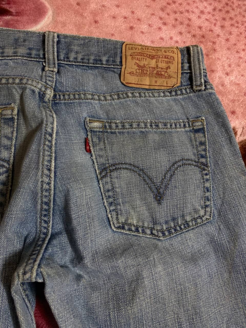 Levi's × Vintage Vintage Levis 514 Dirty Wash Baggy Jeans Size US 32 / EU 48 - 10 Thumbnail