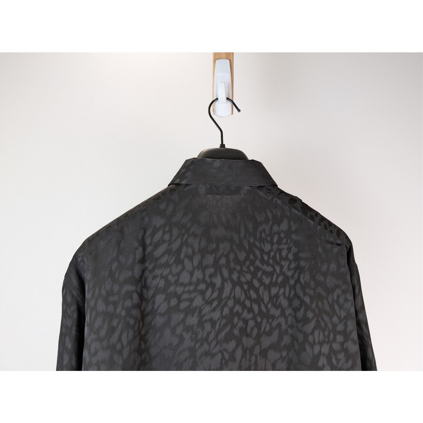 Saint Laurent Paris o1rshd1 Chemise Blouse Boxy Leopard Eclatant Shirt in Black Size US XS / EU 42 / 0 - 11 Thumbnail