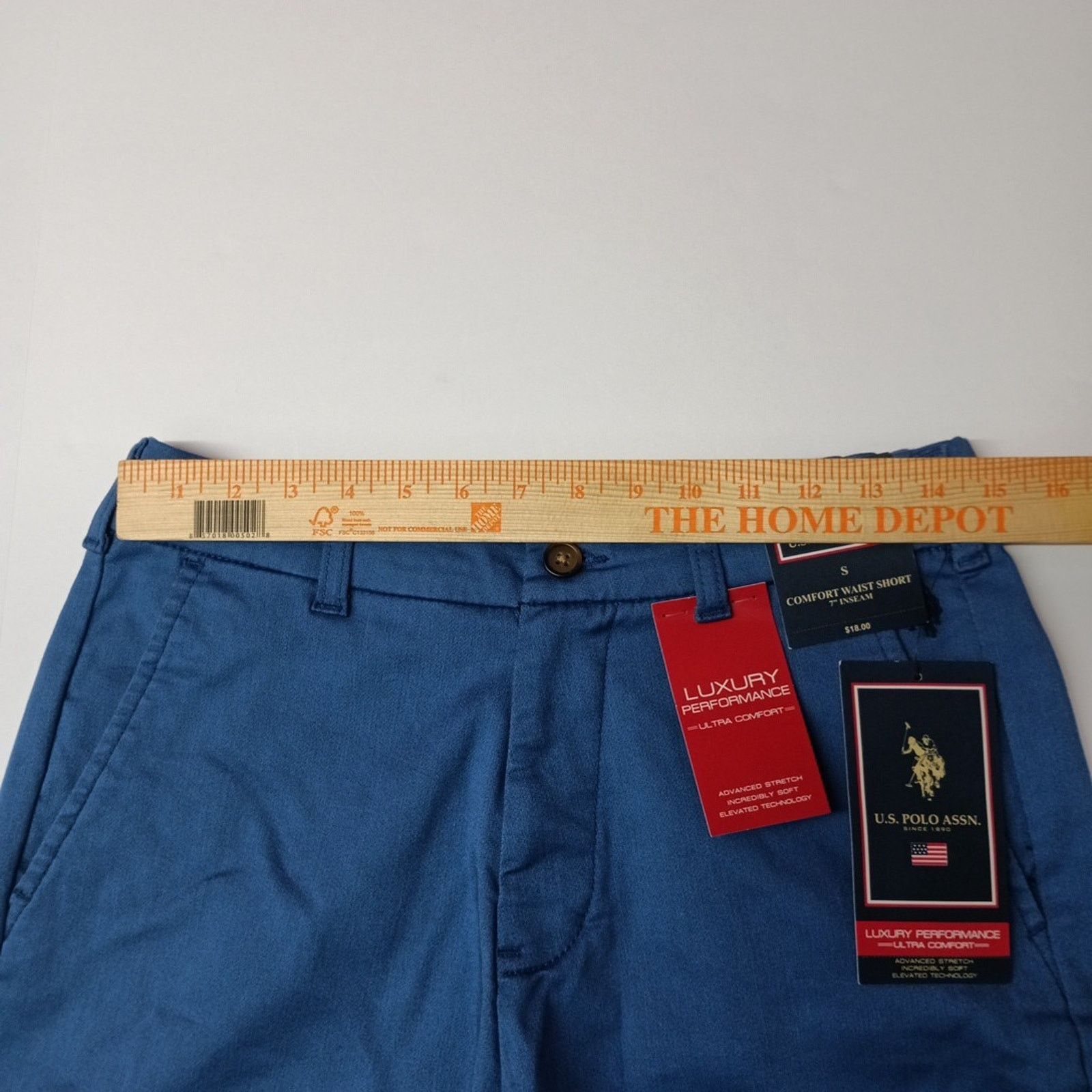 U.S. Polo Assn. U.S. Polo Assn Comfort Waist Flat Front Shorts Men's S Blue Size US 29 - 5 Thumbnail