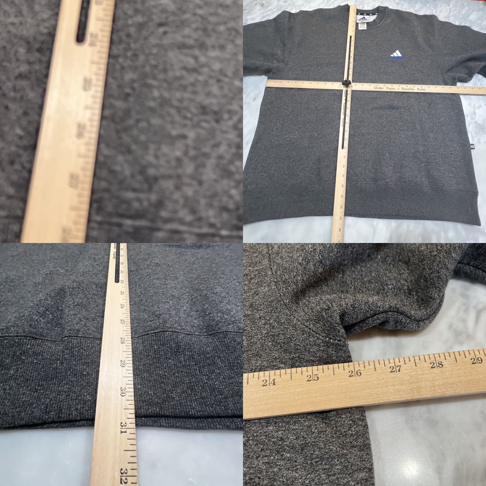 Adidas VINTAGE Adidas Sweatshirt Mens Large Gray Trifoil Fleece Pullover Crewneck Size US L / EU 52-54 / 3 - 8 Thumbnail