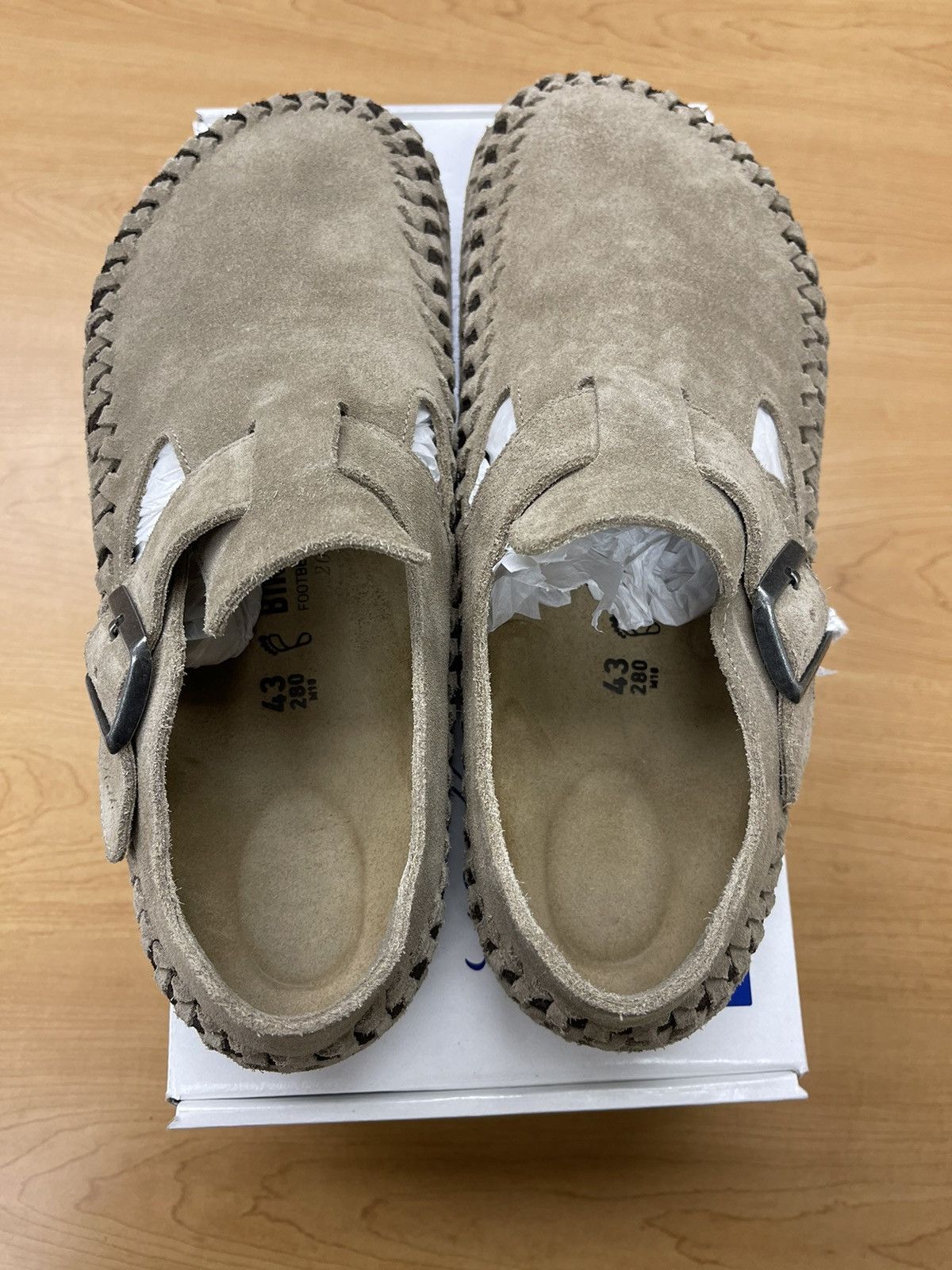 【極美品】KITH Boston Braided 41 TAUPE 極美品】KITH Boston Braided 41 TAUPE Kith for Birkenstock