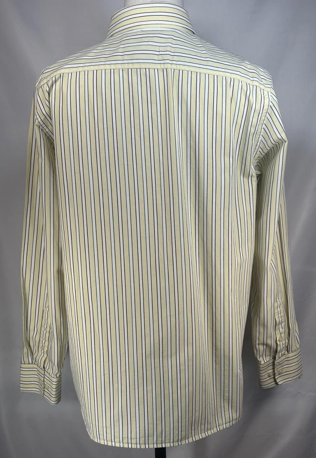 American Eagle Outfitters American Eagle Vintage Fit Cotton Button Up Yellow Mens XL Size US XL / EU 56 / 4 - 2 Thumbnail