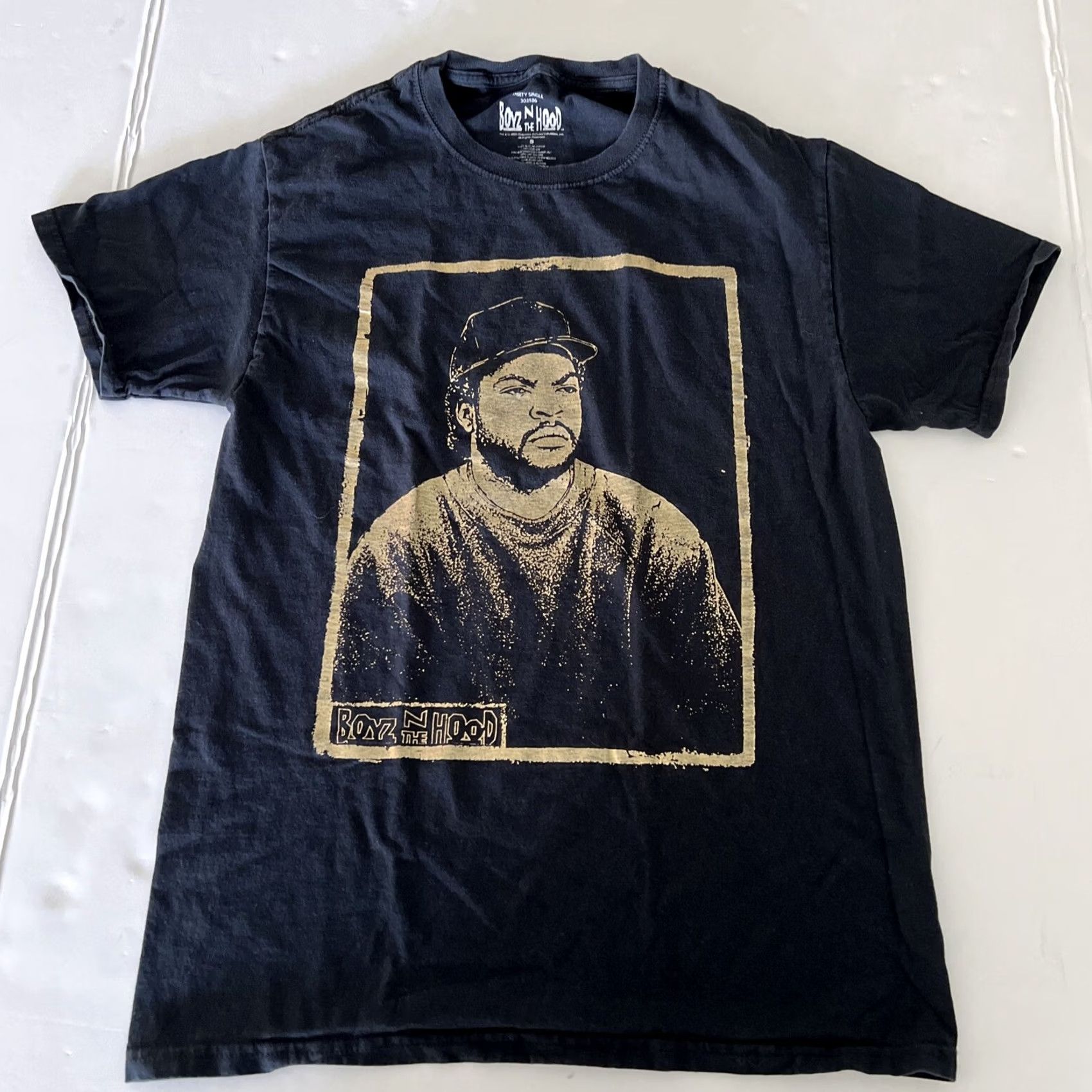 Vintage Boyz In The Hood Movie Rap Tee T Shirt Men’s Small Black Gold Short Sleeve Size US S / EU 44-46 / 1 - 2 Thumbnail