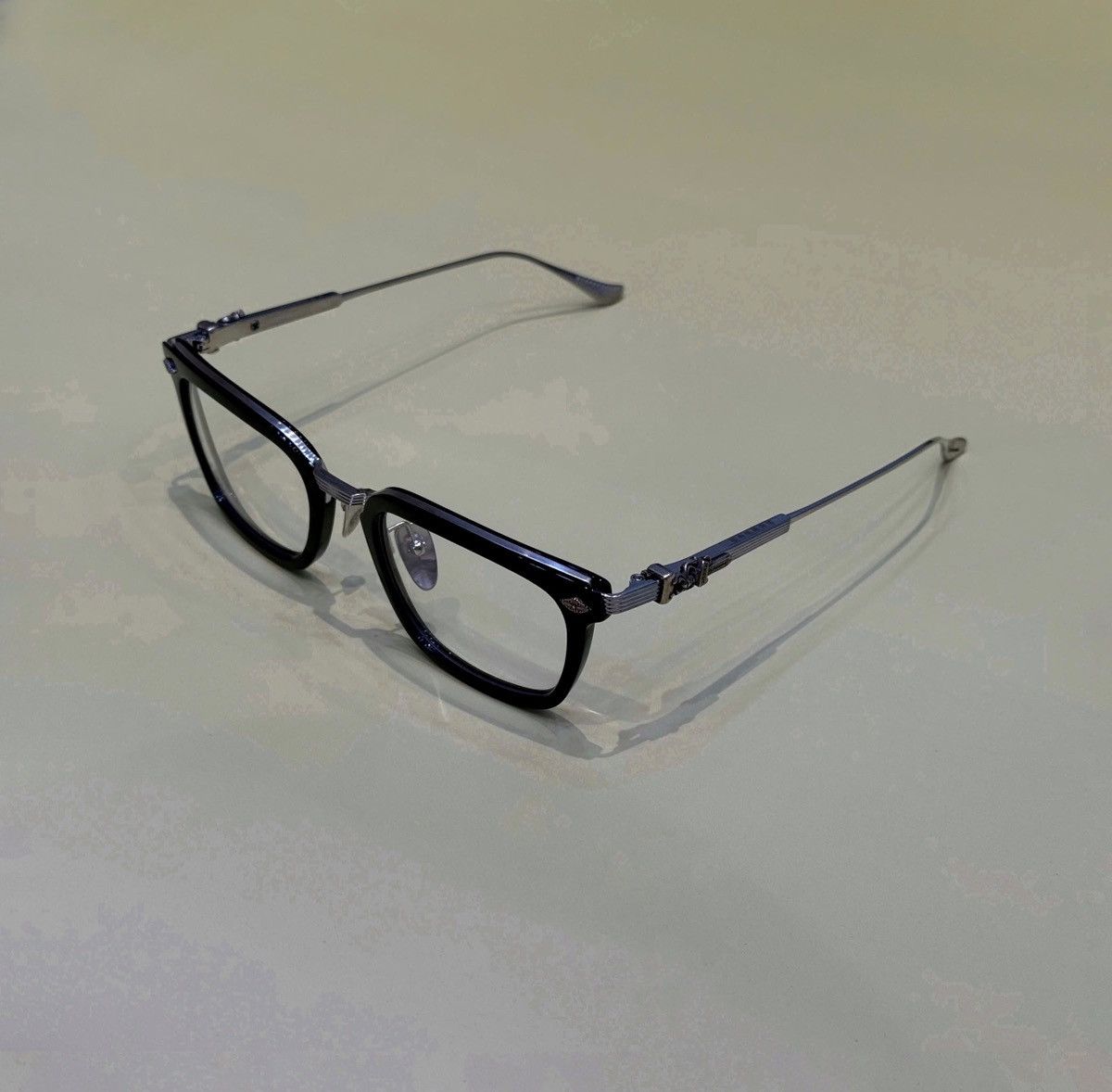 Chrome Hearts CHROME HEARTS OVERPOKED BLACK-PLASTIC/BRUSHED SILVER Size ONE SIZE - 1 Thumbnail
