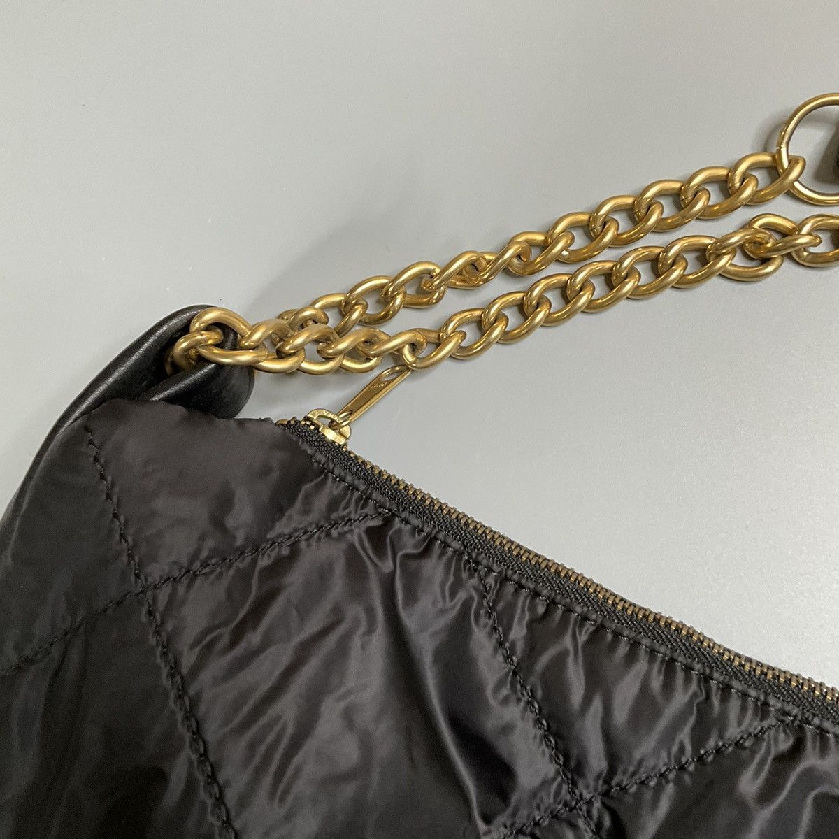 Comme des Garcons Junya Watanabe Quilted Nylon With Leather Trimmings Chainbag Size ONE SIZE - 5 Thumbnail