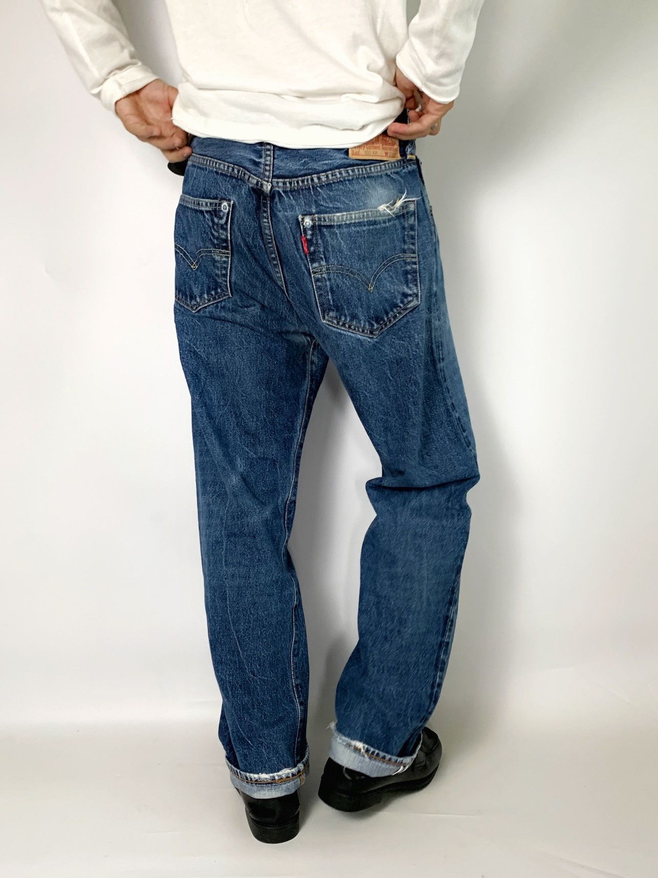 Levi's vintage levis selvedge 501xx redline distressed Size US 30 / EU 46 - 1 Thumbnail