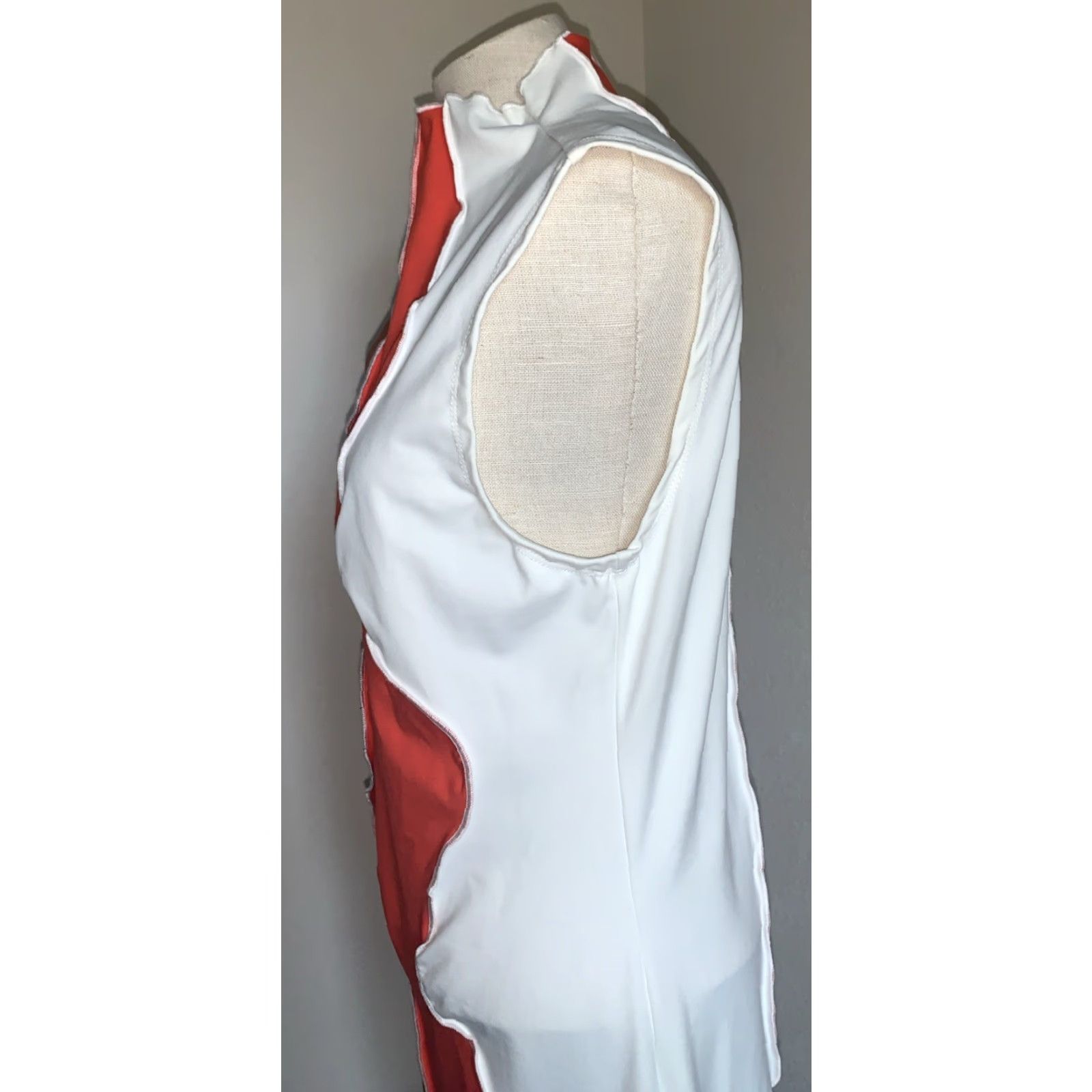 Shein NWT SheIn Tank Dress Women XL Multicolor Knee Length Sleeveless High Neck Stretch Casual Size XL / US 12-14 / IT 48-50 - 7 Thumbnail