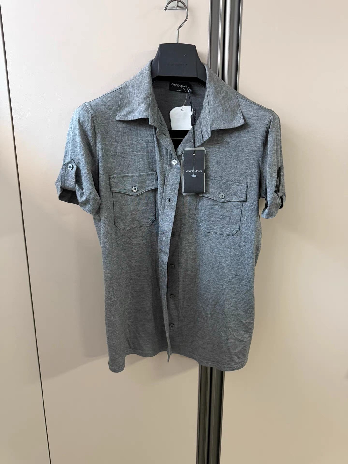 Giorgio Armani Giorgio Armani Silk Polo Short Sleeve T-Shirt K18 Size US M / EU 48-50 / 2 - 1 Thumbnail