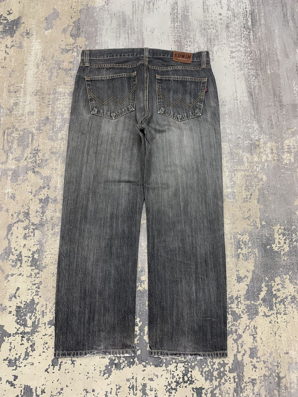 Edwin Thrashed Ripped faded distressed Edwin baggy style jeans Size US 34 / EU 50 - 8 Thumbnail