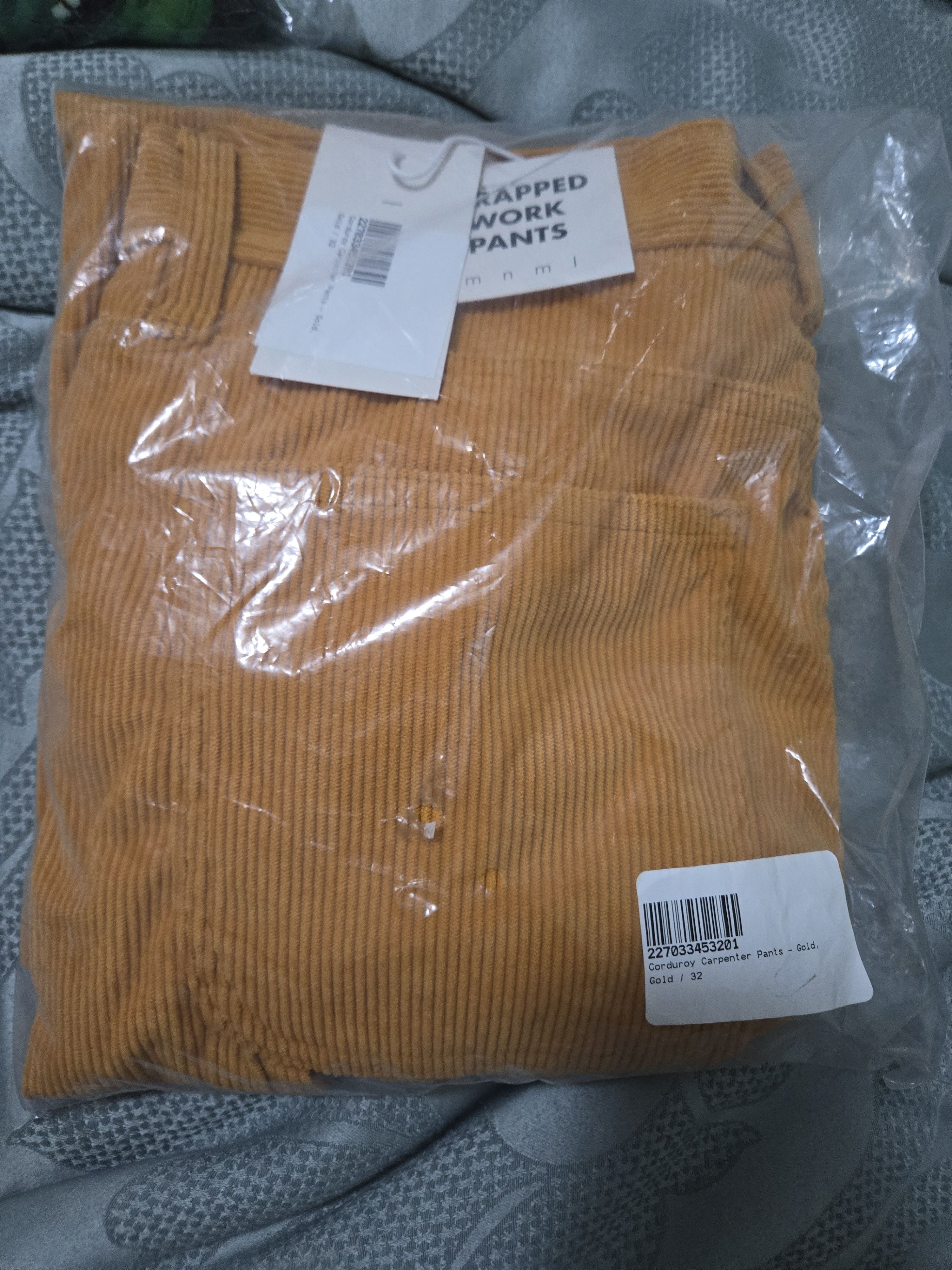 MNML Corduroy carpenter pants gold Size US 32 / EU 48 - 2 Thumbnail