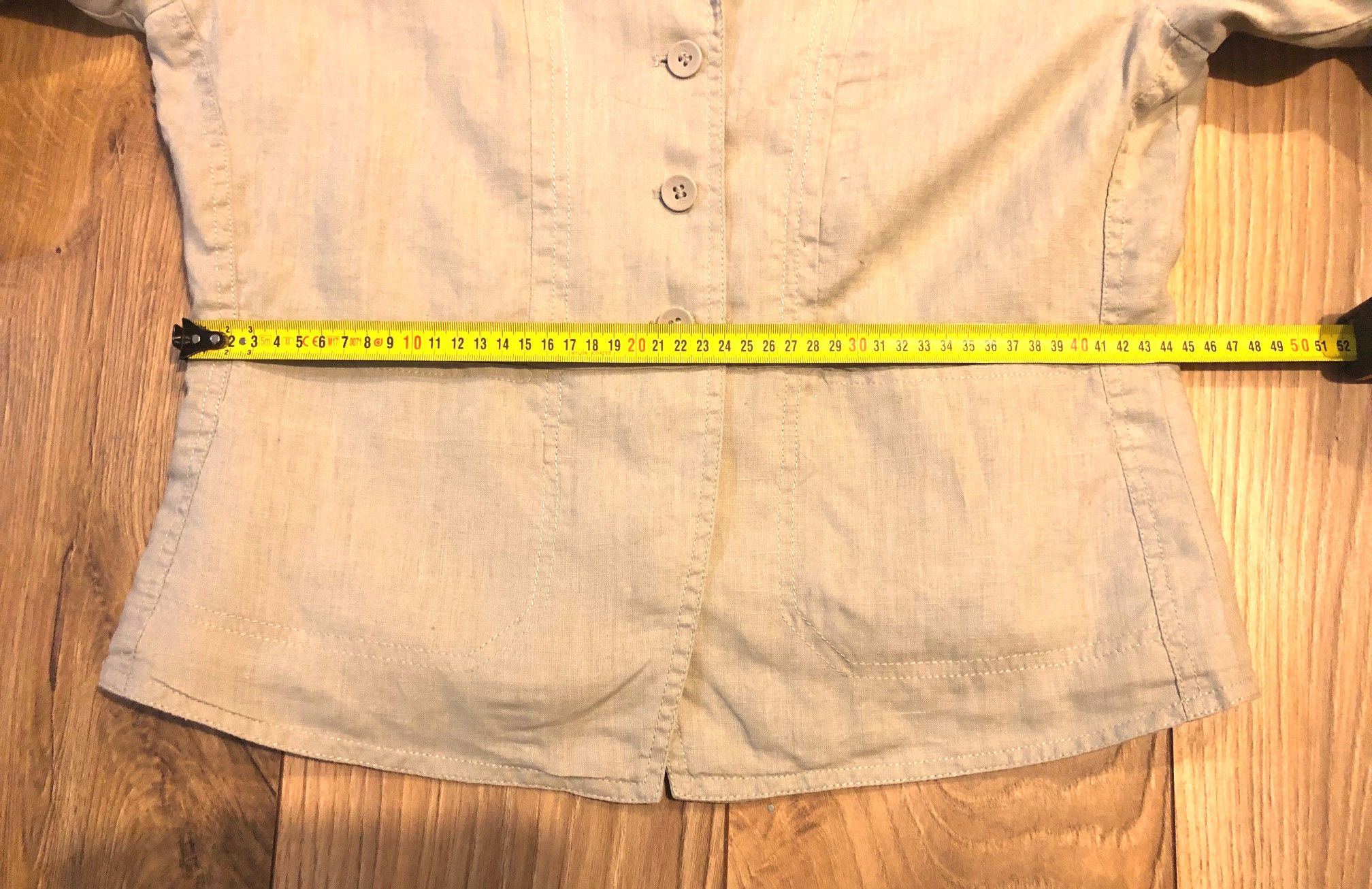 Vintage Women's linen jacket, size 42, cream Size XL / US 12-14 / IT 48-50 - 9 Thumbnail