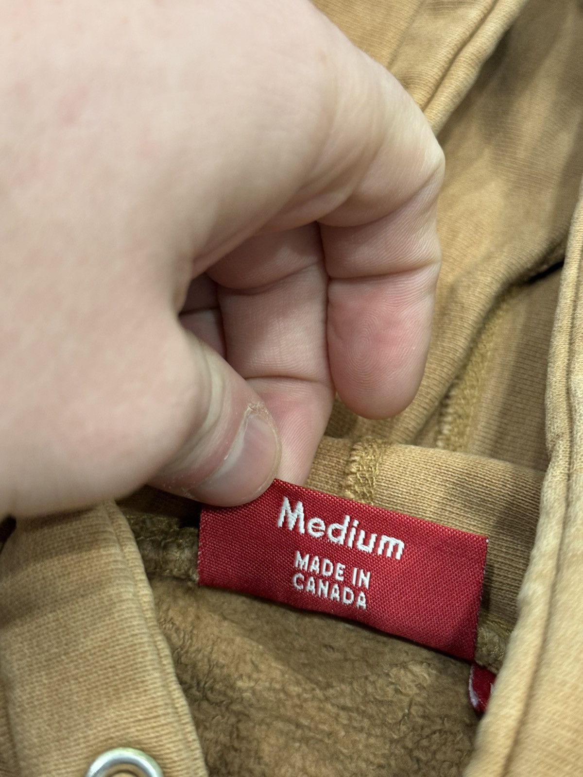 Supreme Supreme Khaki Box Logo Hoodie (2002) Size US M / EU 48-50 / 2 - 13 Thumbnail
