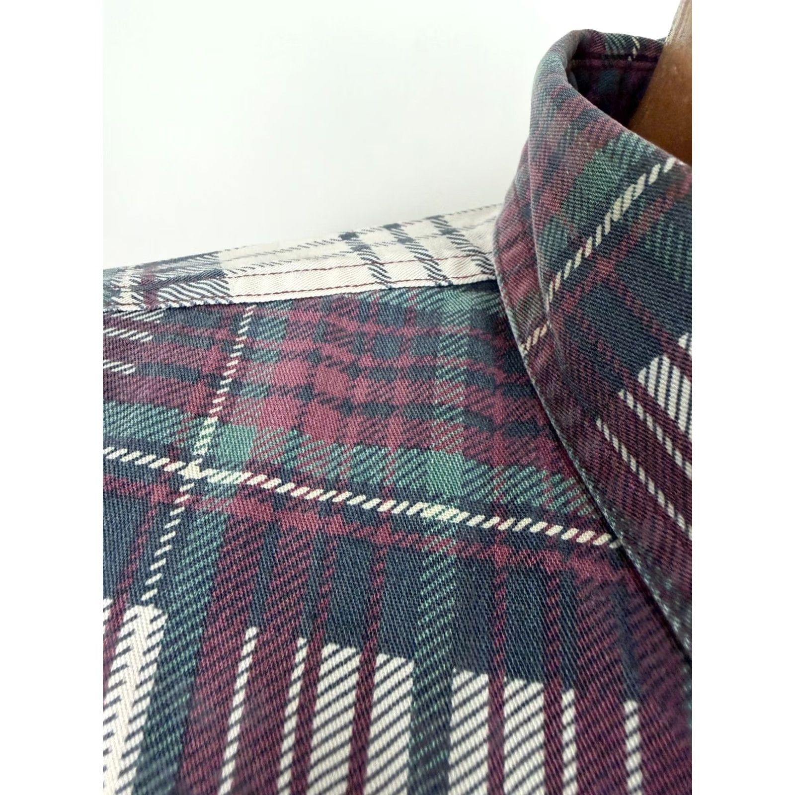 Roundtree & Yorke VINTAGE 90s Roundtree & Yorke Button Up Shirt Men XL Plaid Outdoors Midweight Cotton Size US XL / EU 56 / 4 - 4 Thumbnail