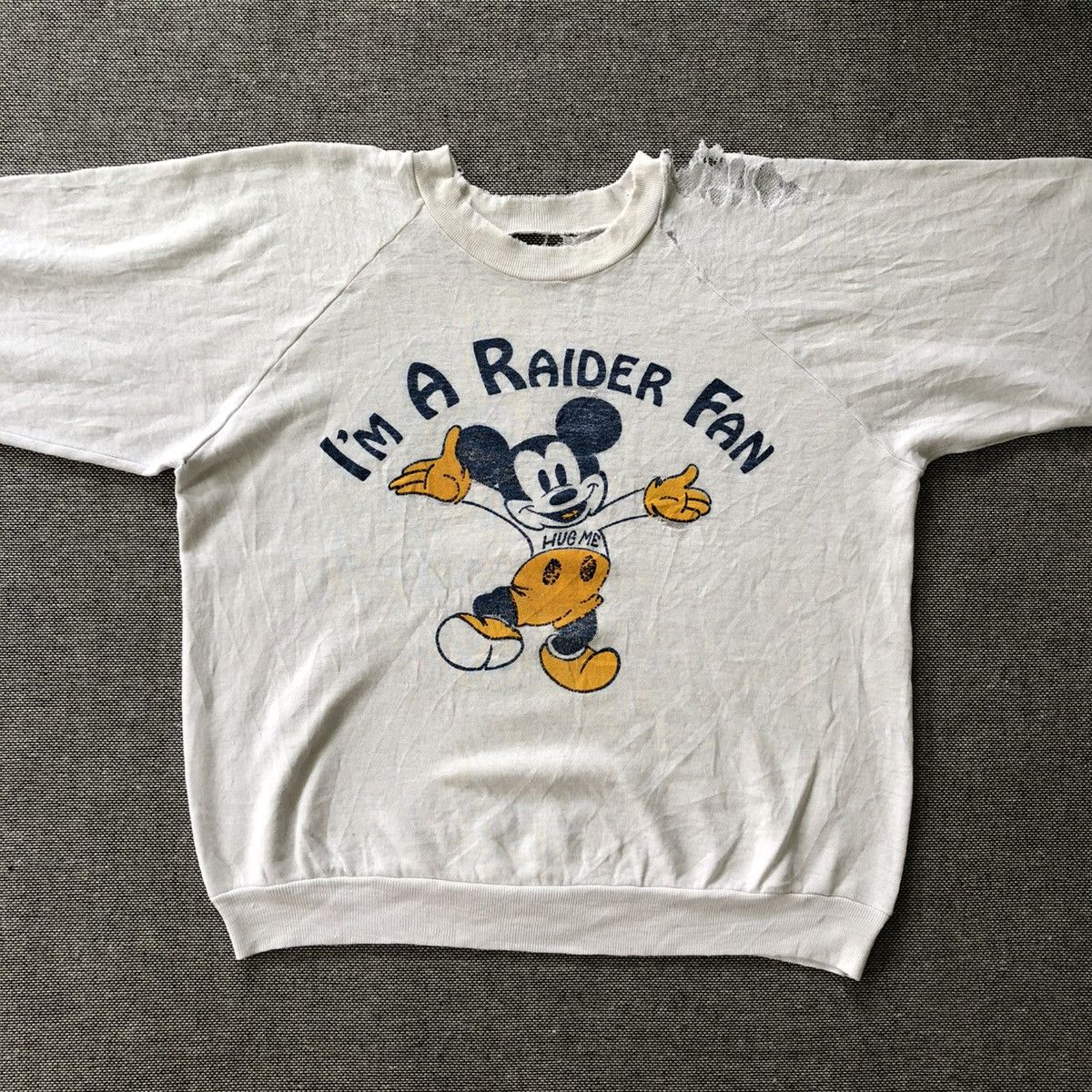 Mickey Mouse Distressed MICKEY MOUSE Vintage Sweatshirt Size US S / EU 44-46 / 1 - 3 Thumbnail