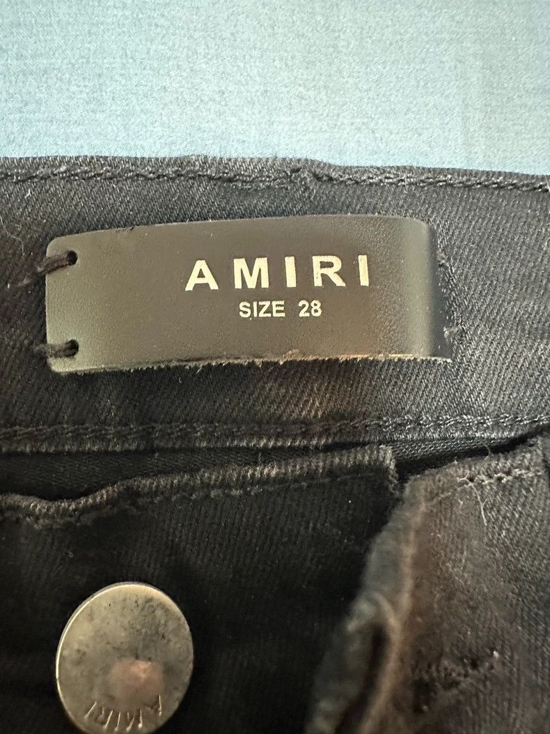 Amiri Amiri side red blue yellow striped double knee distressed Size US 28 / EU 44 - 4 Thumbnail