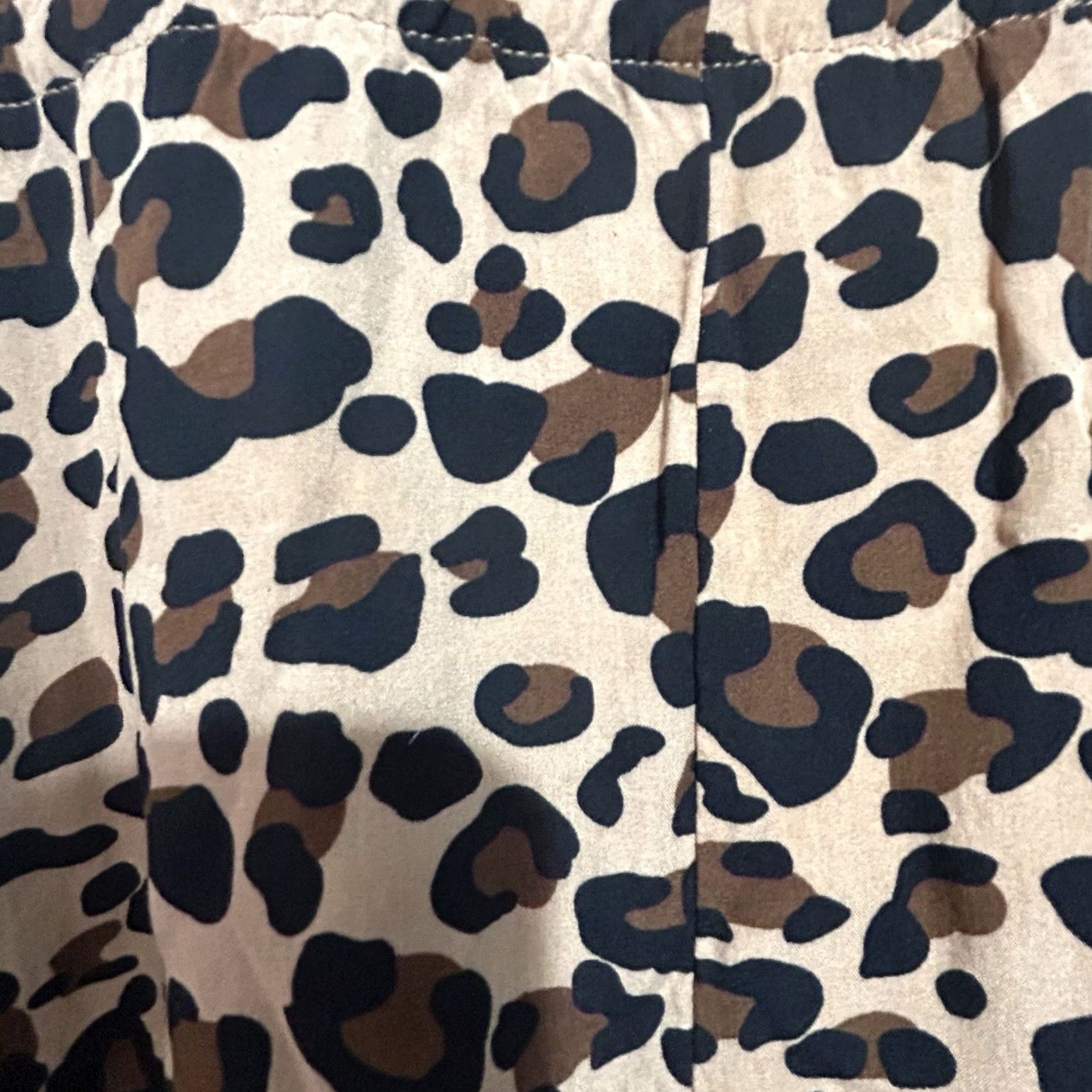 Shein SHEIN Leopard Print Dress Women Small V Neck Tie Waist Button Front Short Sleeve Maxi Summer Casual Womens Size 28" / US 6 / IT 42 - 3 Thumbnail
